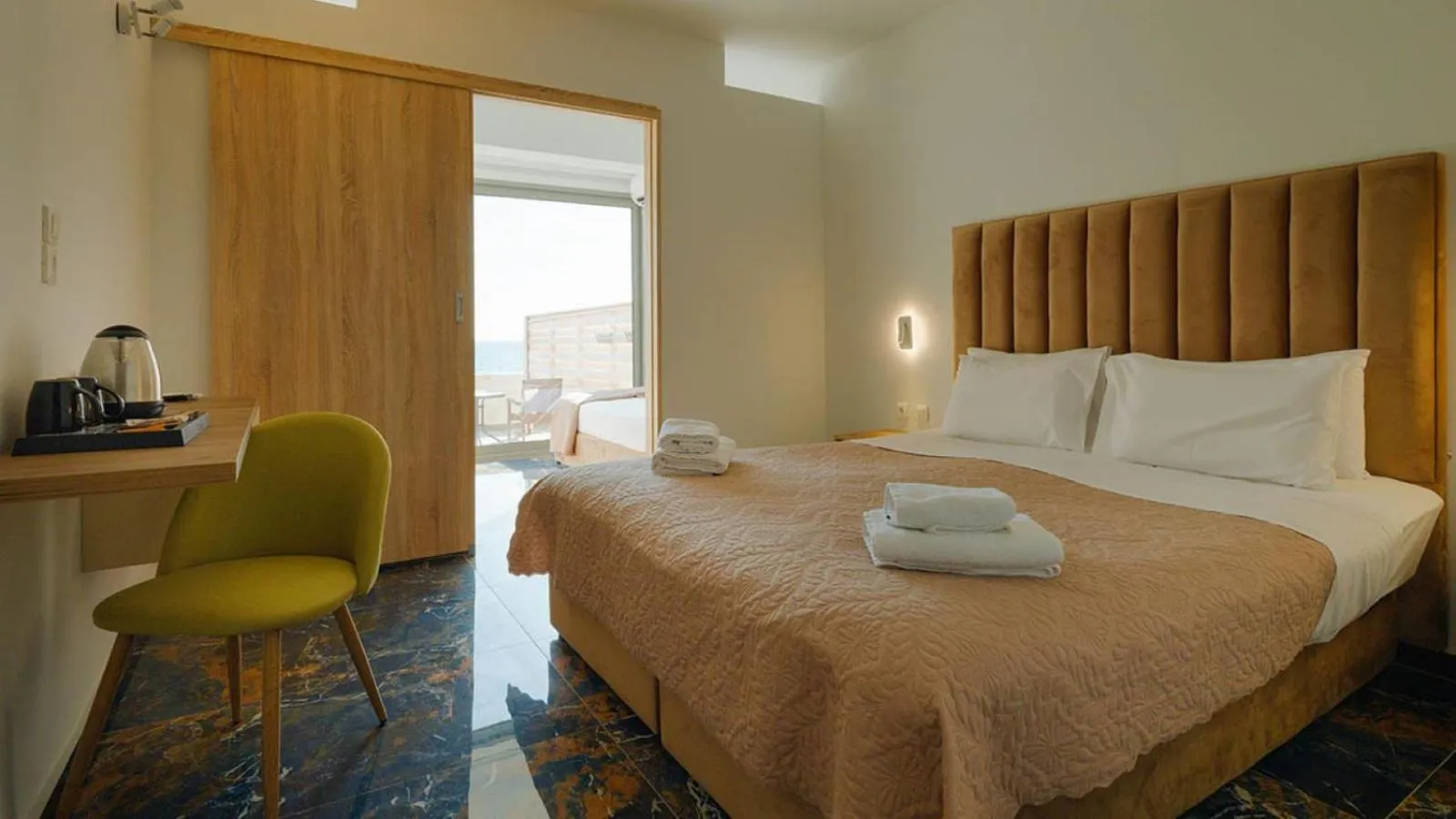 Bedroom, Bed in Ninos Grand Beach Resort