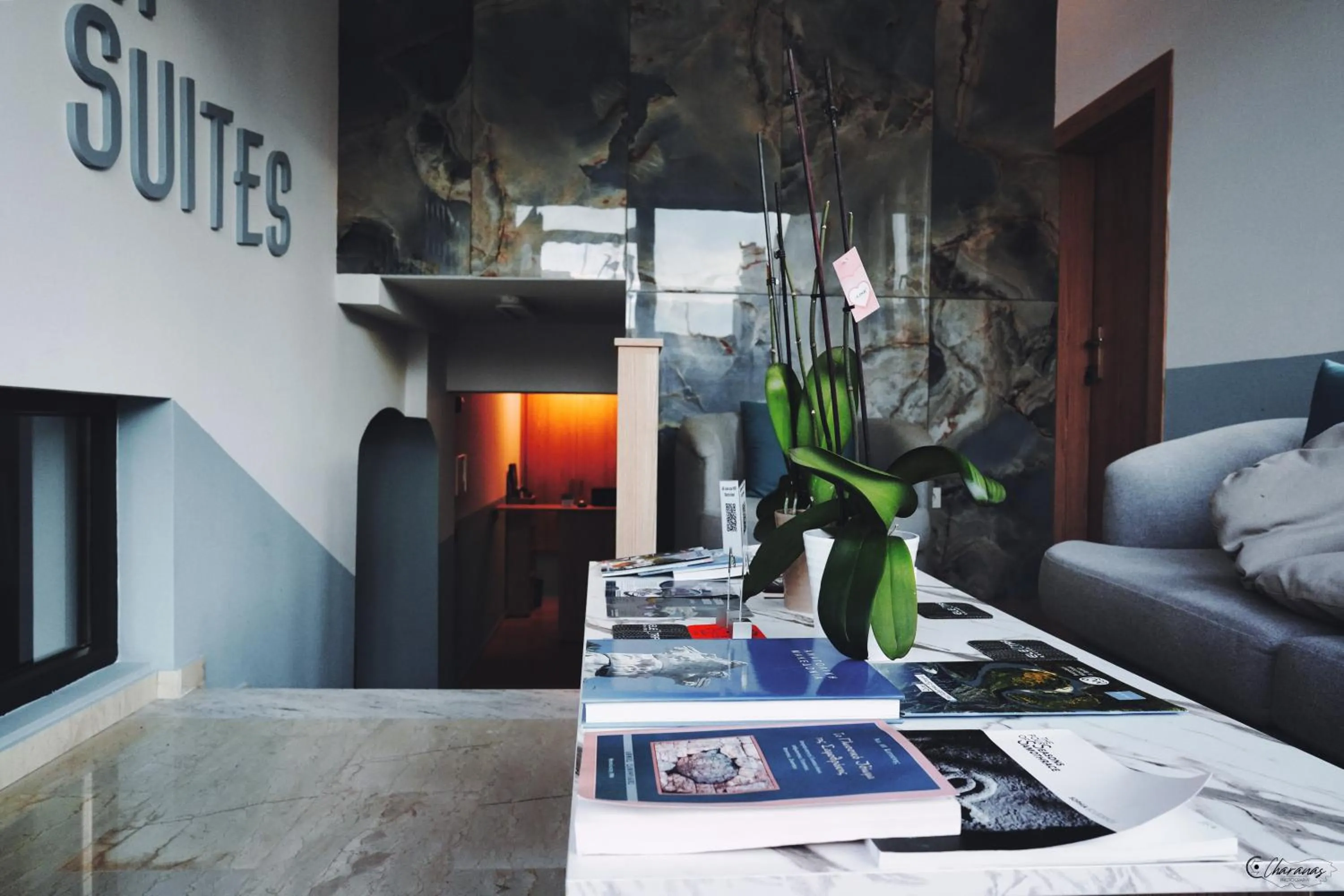 Living room in Electra Suites