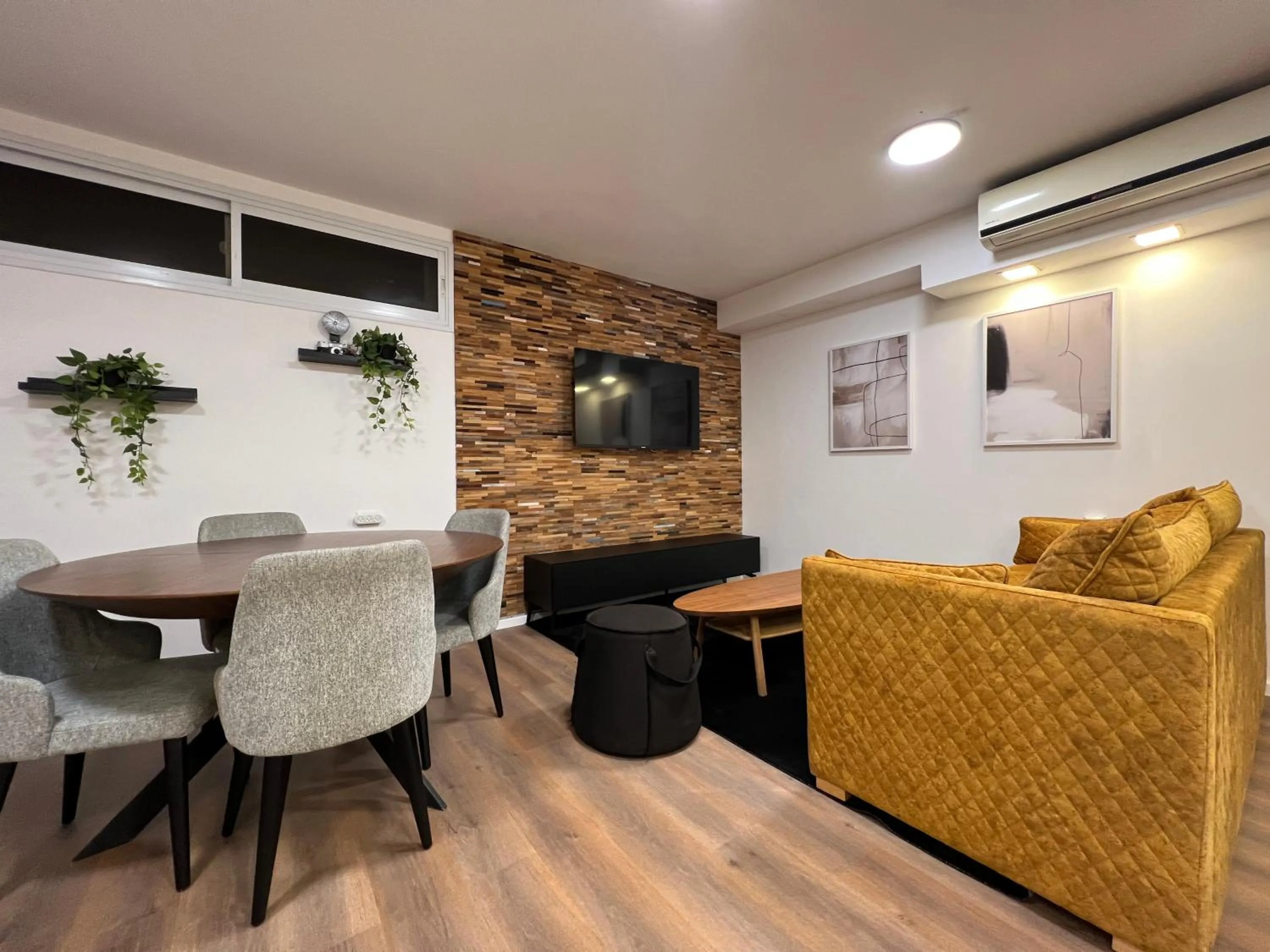 Seating Area in Beer Garden Hotel