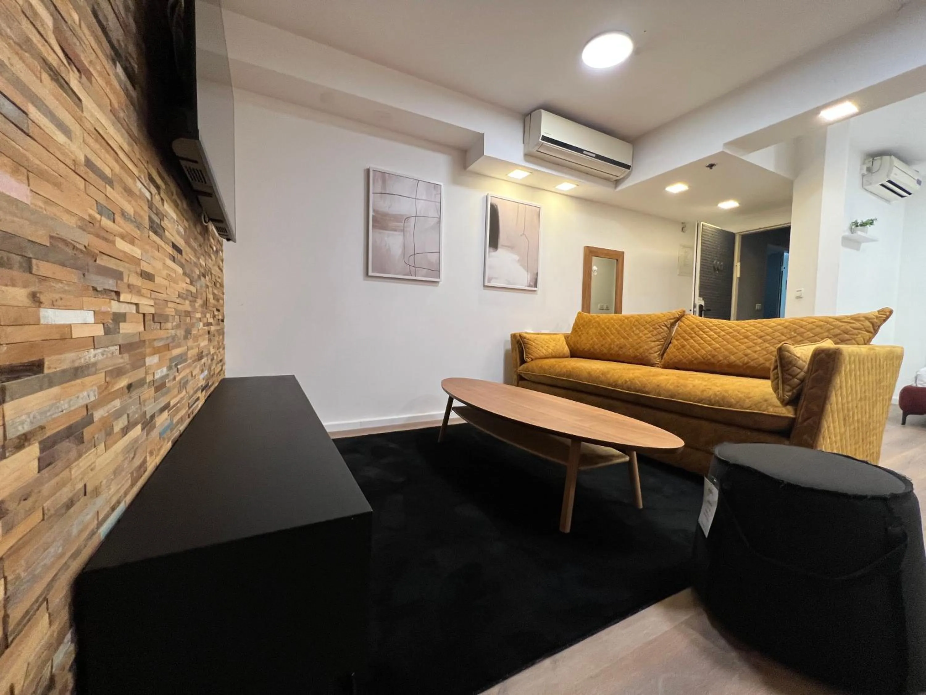 Seating Area in Beer Garden Hotel