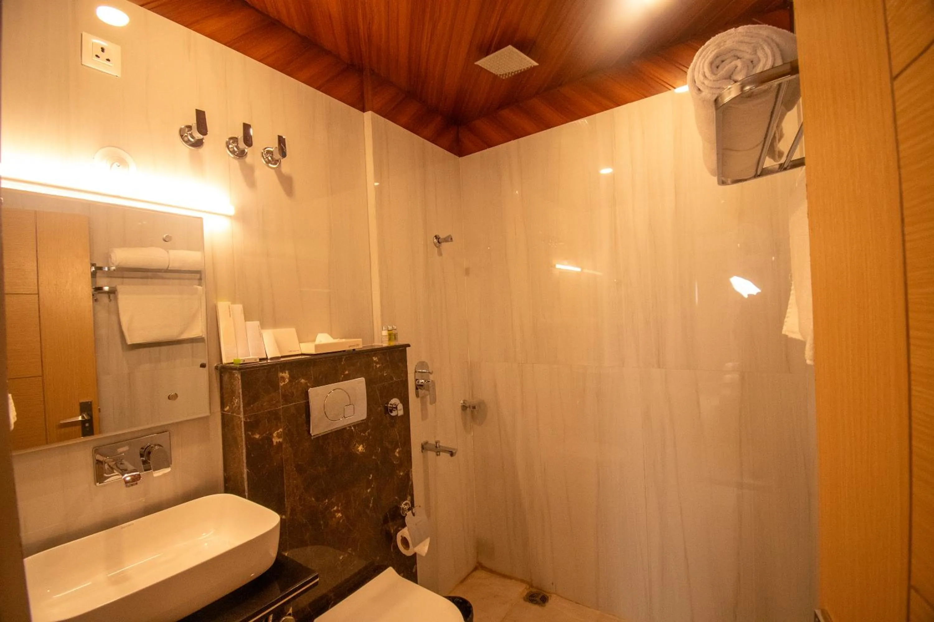 Shower in Hotel JP Hills Rishikesh