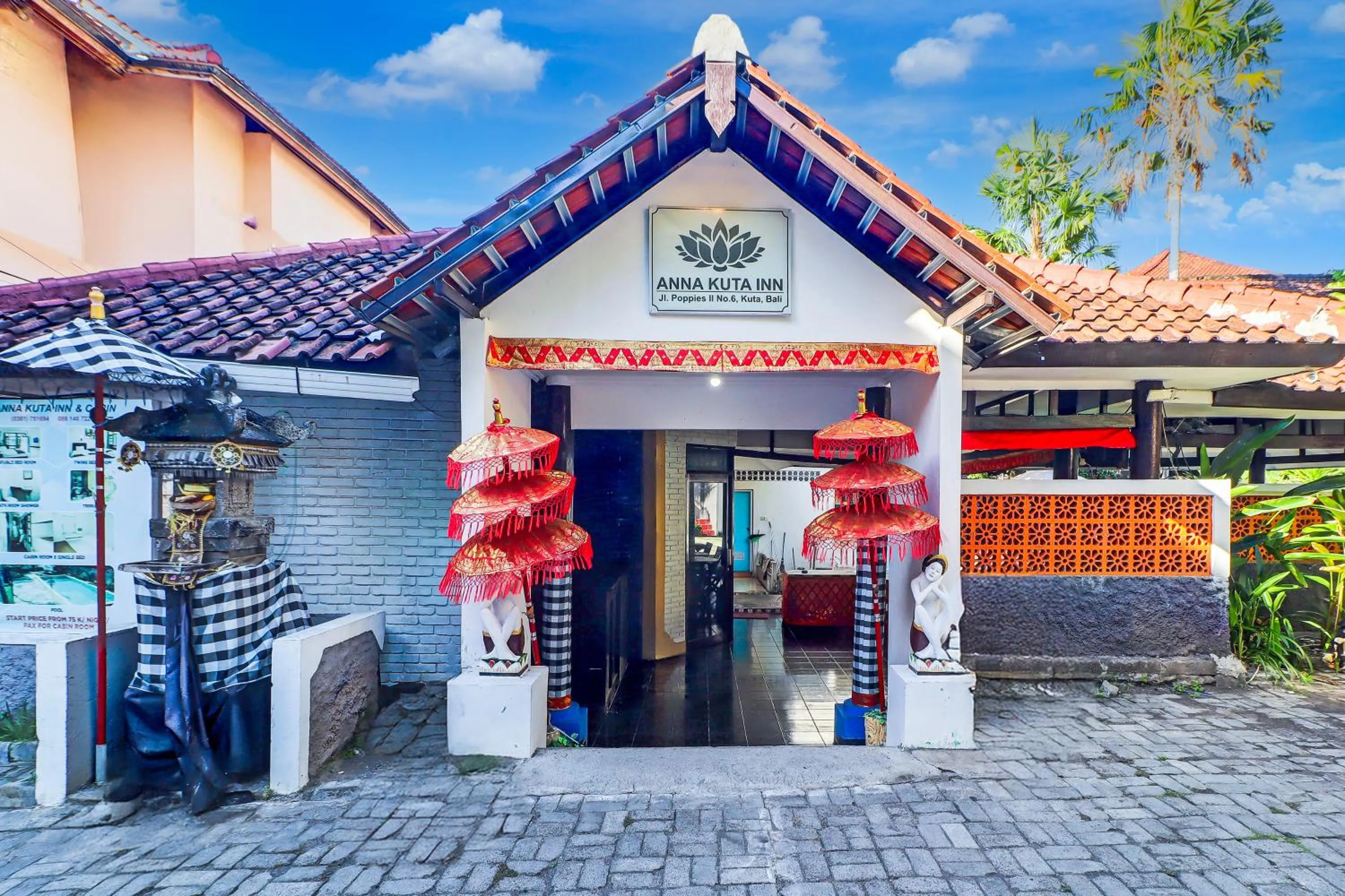 Facade/entrance in Super OYO Capital O 93486 Anna Inn Kuta