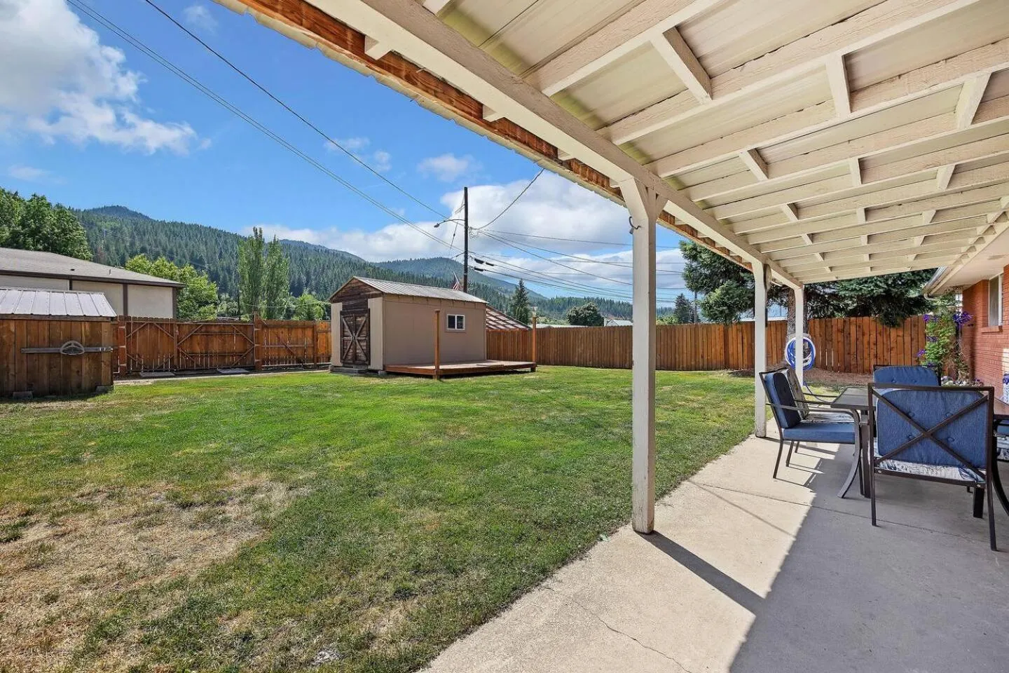 Patio in The Brick House, Kellogg ID