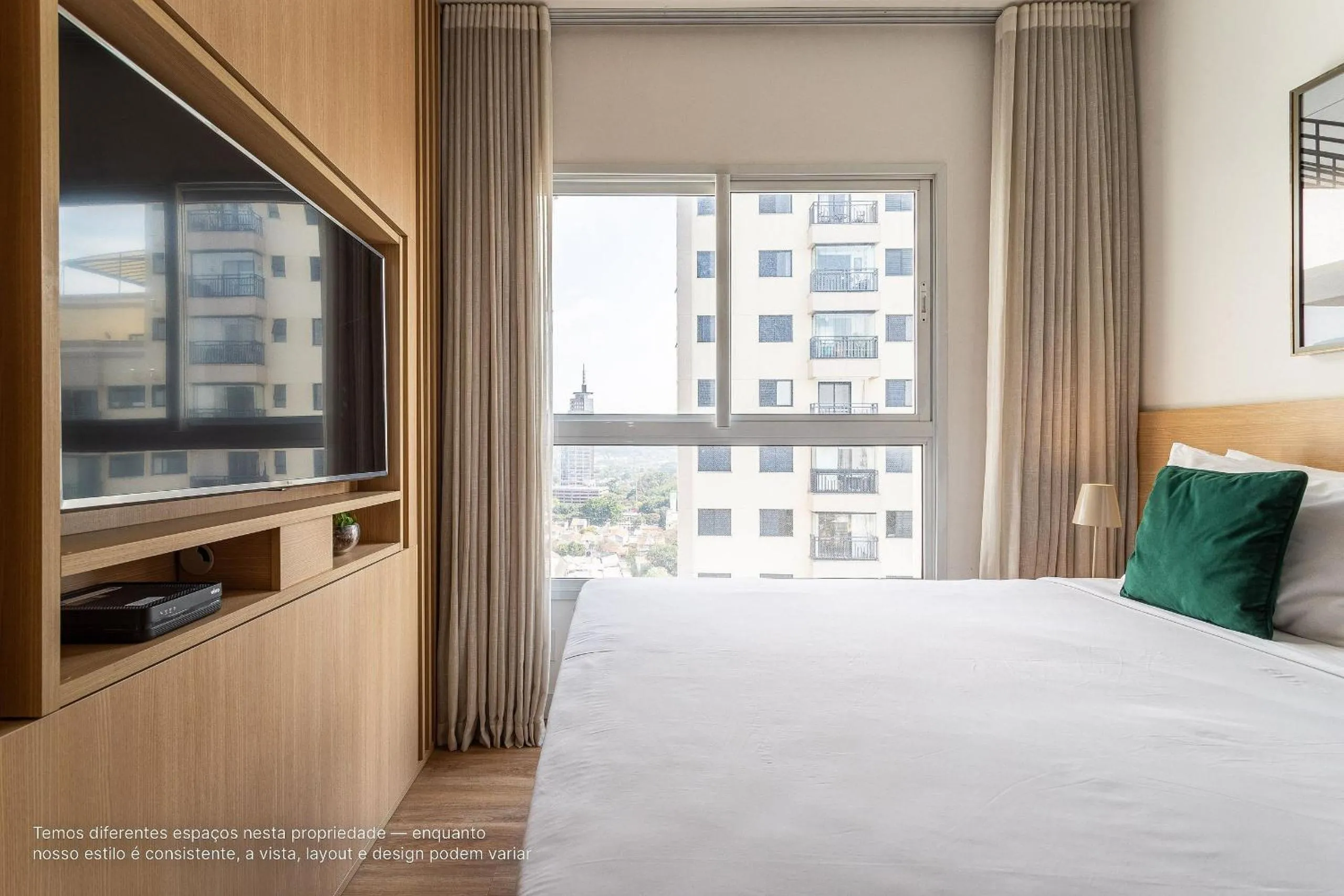 Bed in Homelike by Viva - Apartamentos completos em Pinheiros a uma quadra da Faria Lima