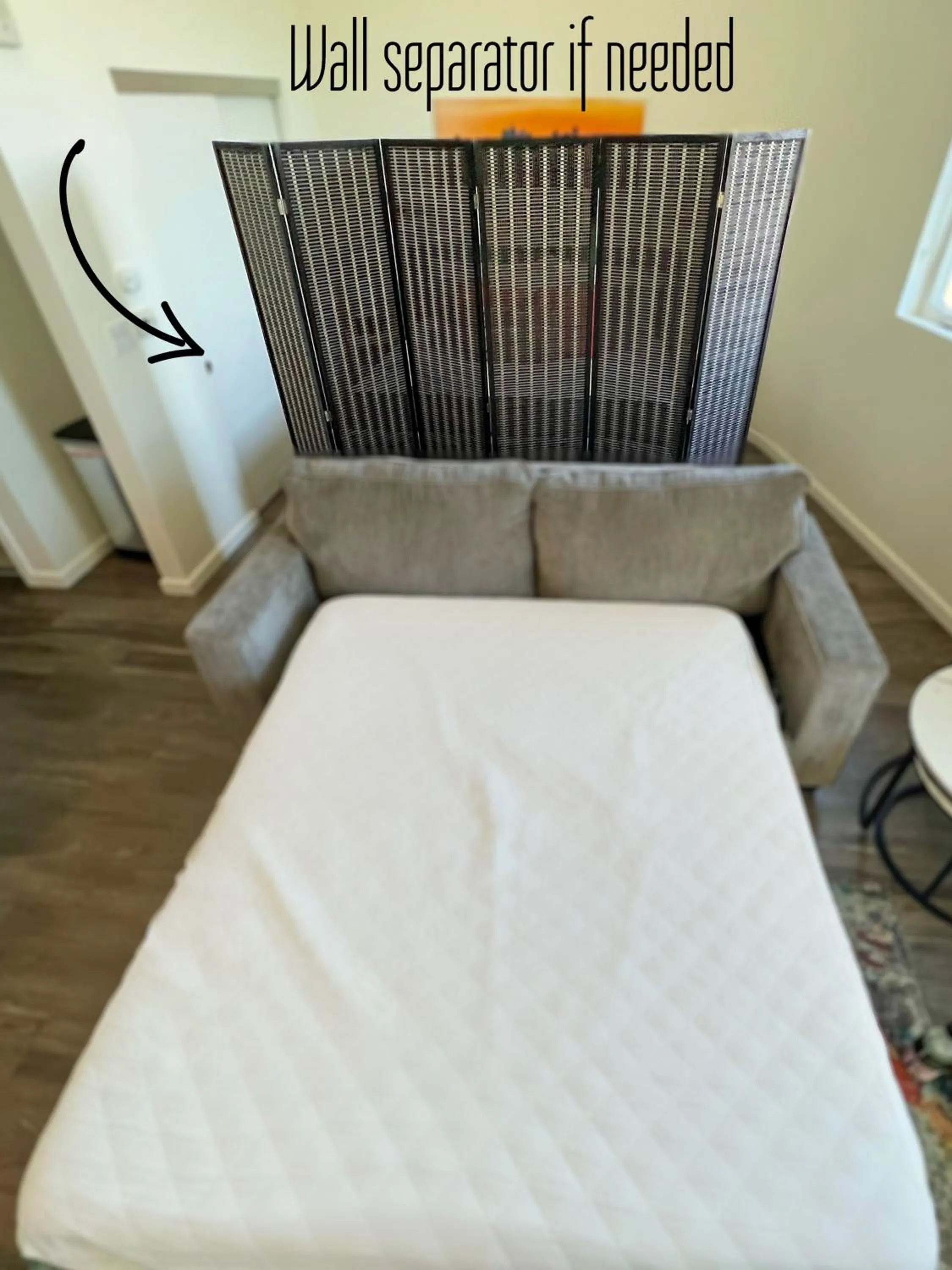 Bed in Downtown Los Angeles Skyline balcony view Modern Penthouse