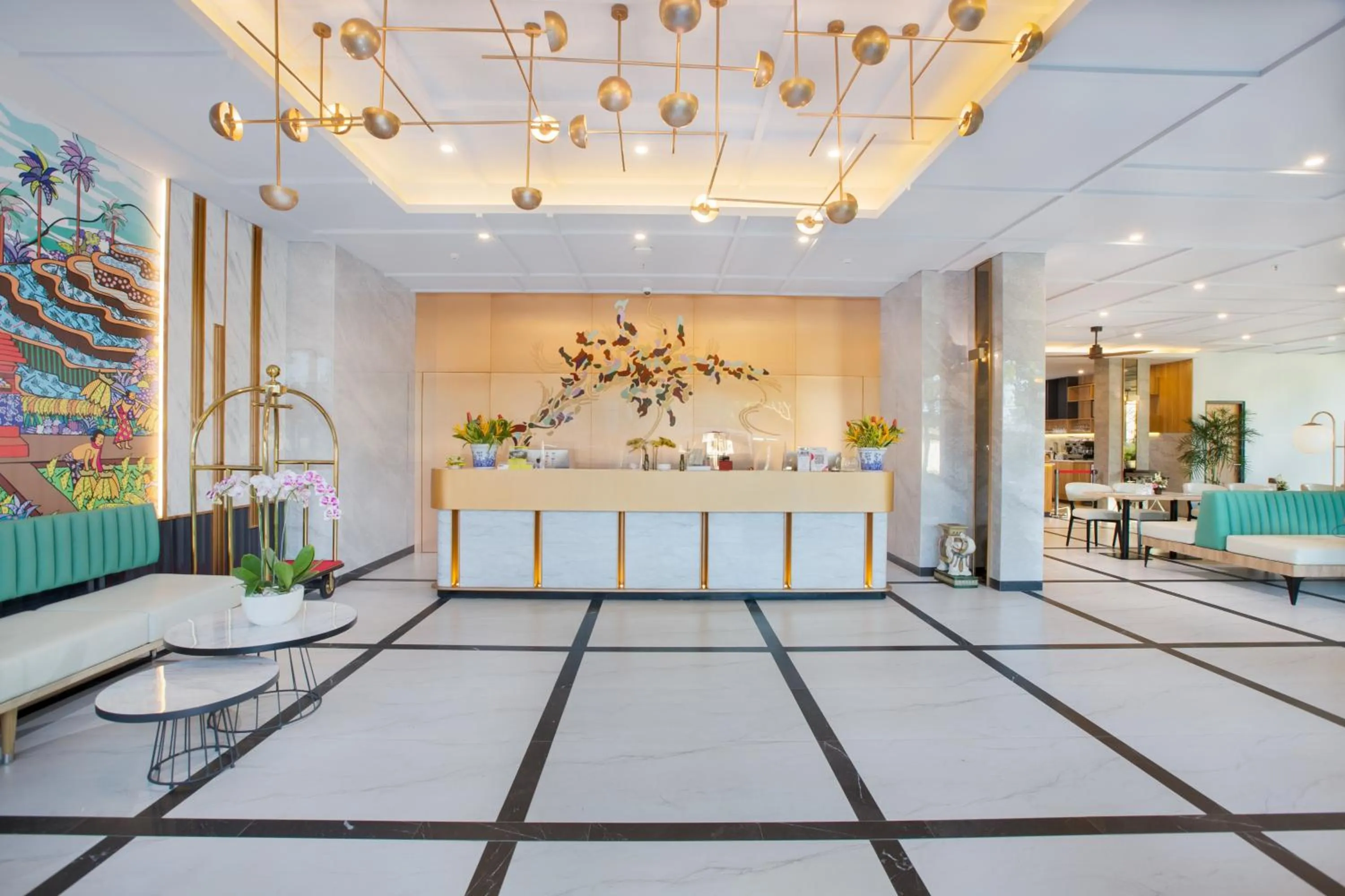 Lobby or reception in RV Hotel Gianyar