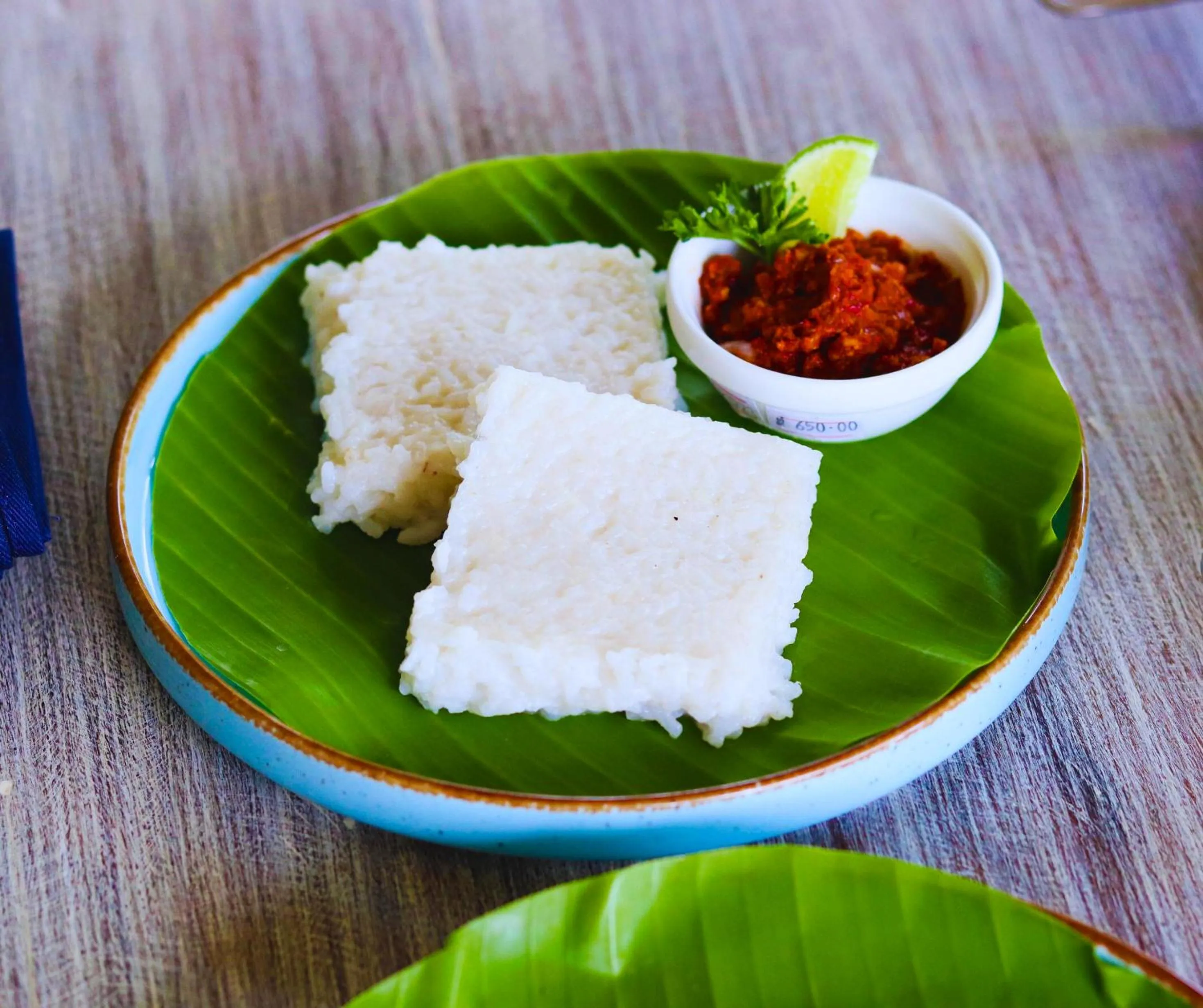 Food close-up in Esperanza Beach Mawella