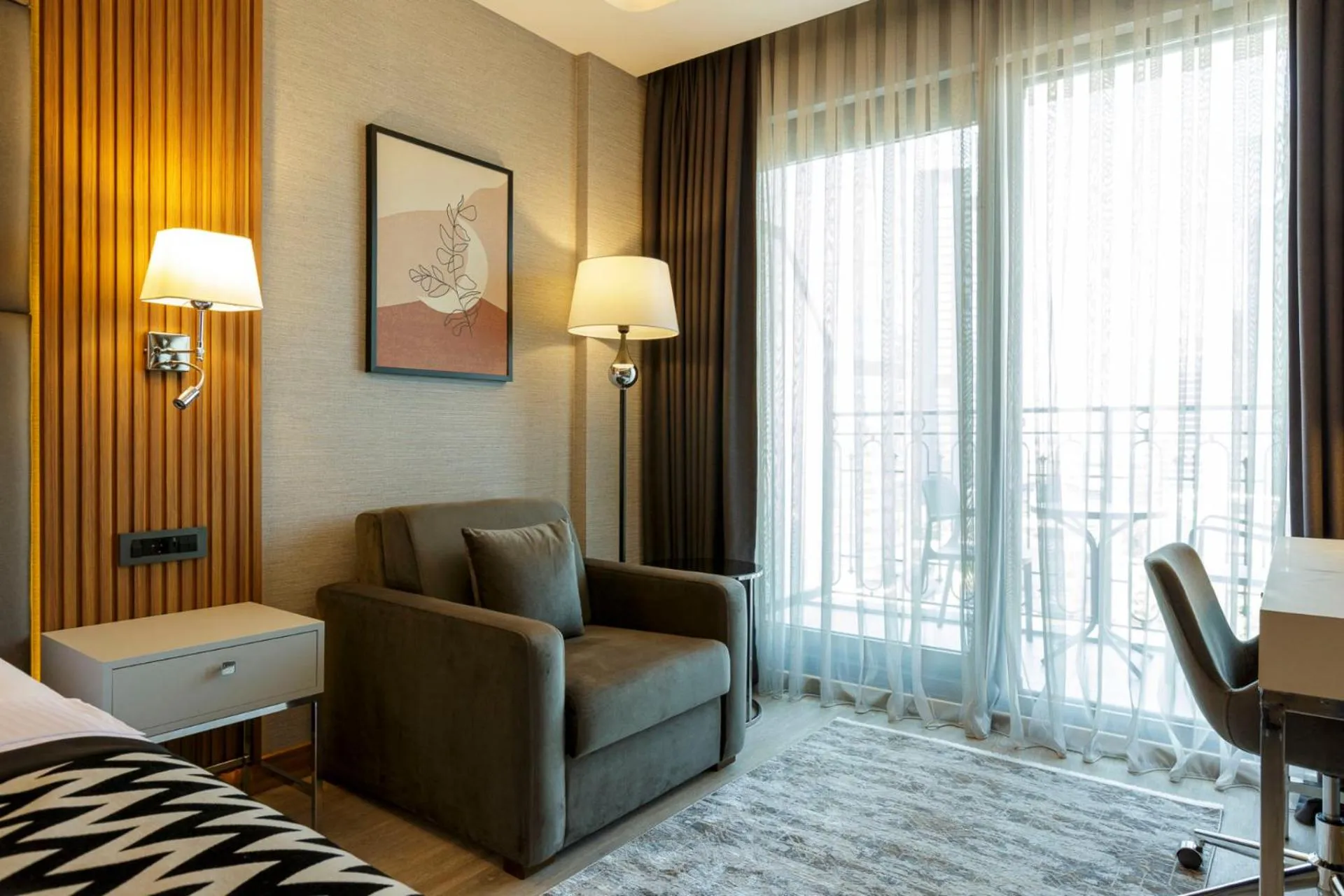 Coffee/tea facilities, Bed in Ramada Encore by Wyndham Istanbul Sisli