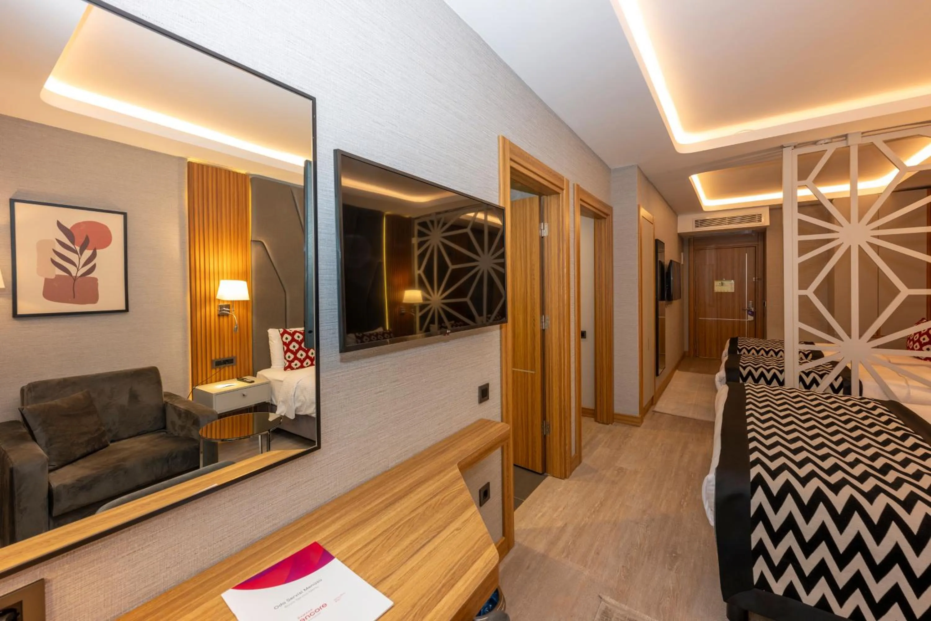 TV and multimedia, Bed in Ramada Encore by Wyndham Istanbul Sisli