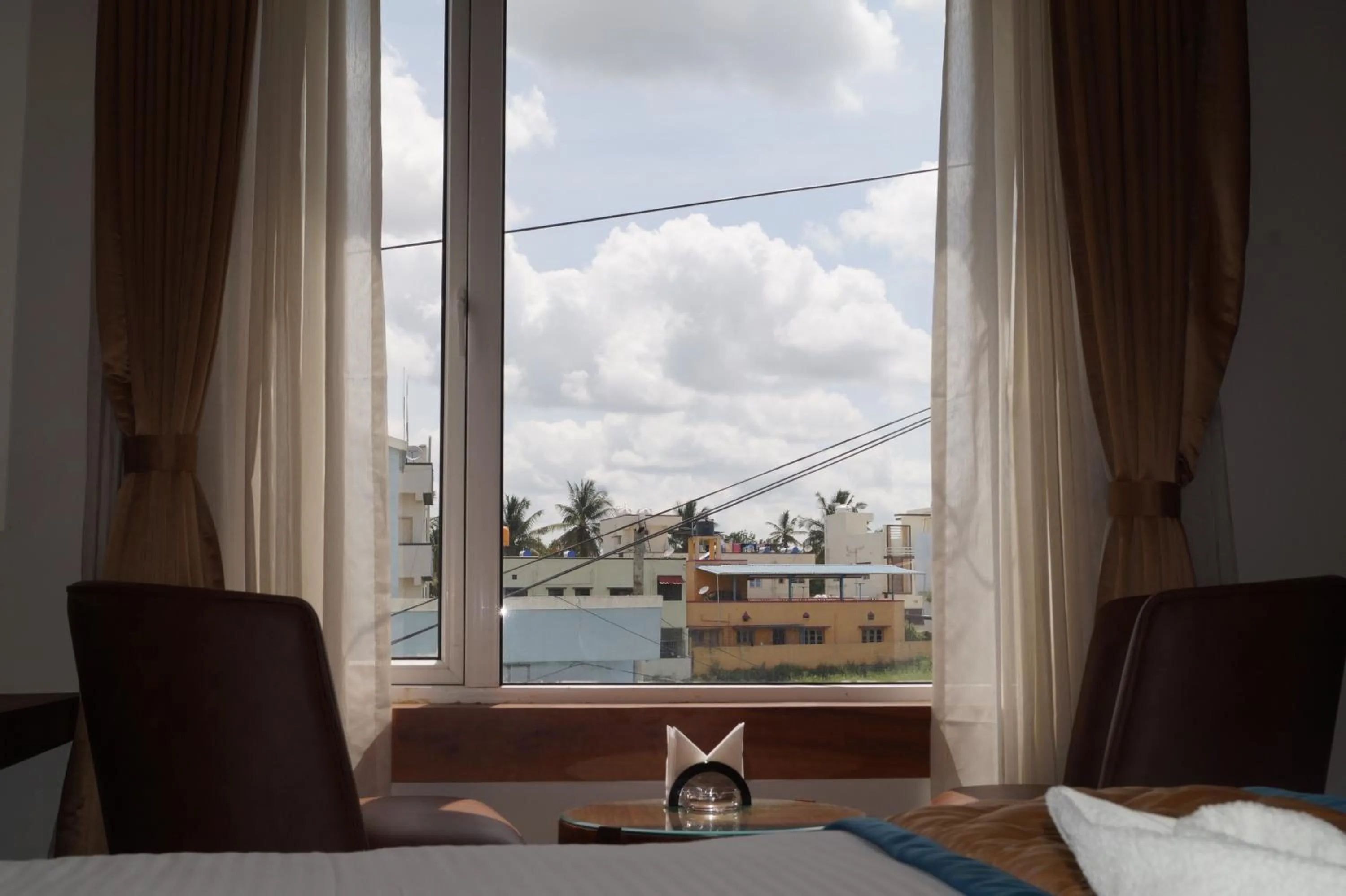 Bed in Hotel Varun Mansion Hassan