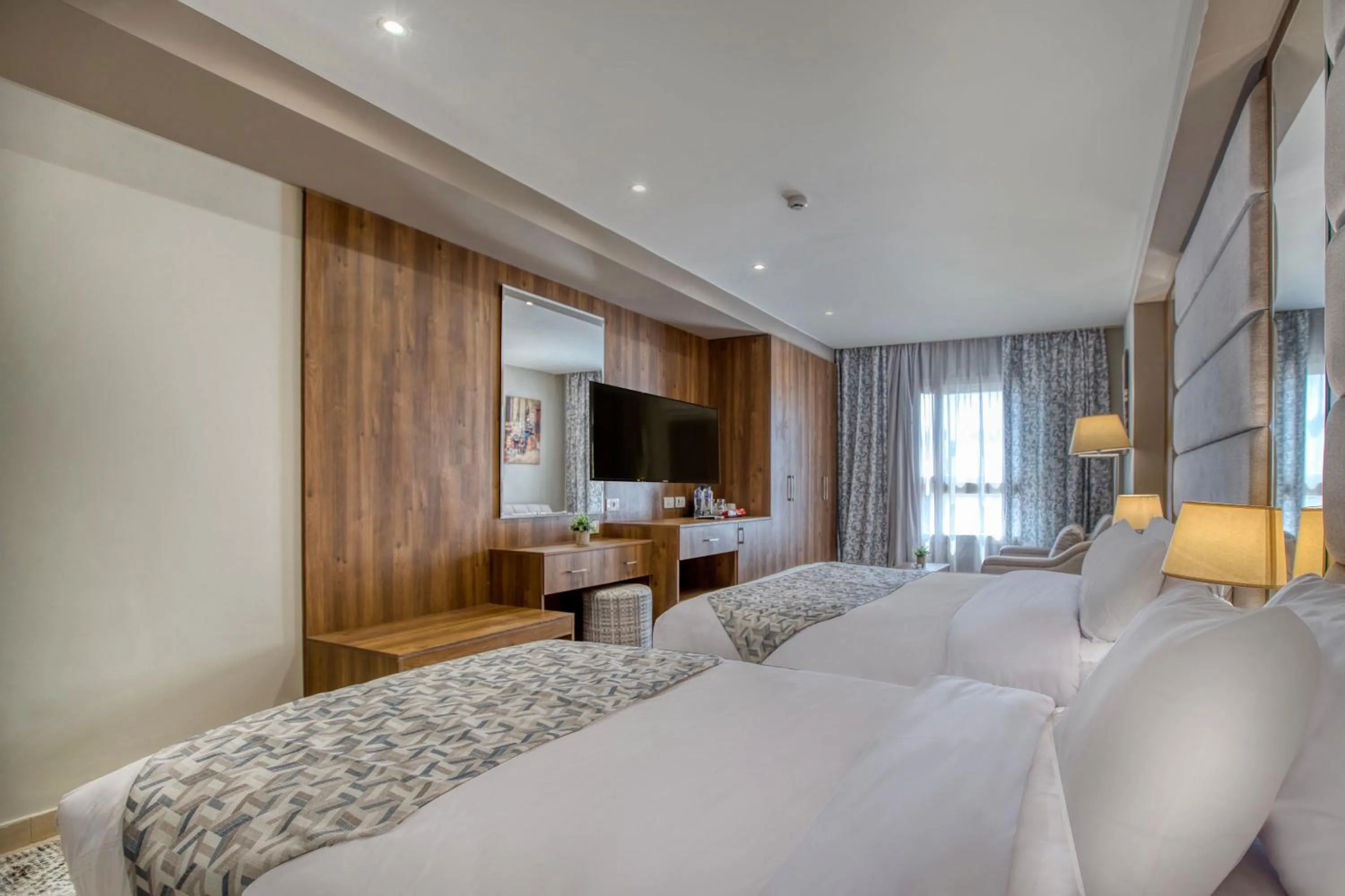 Bed in Nozol Pyramids Hotel and Spa