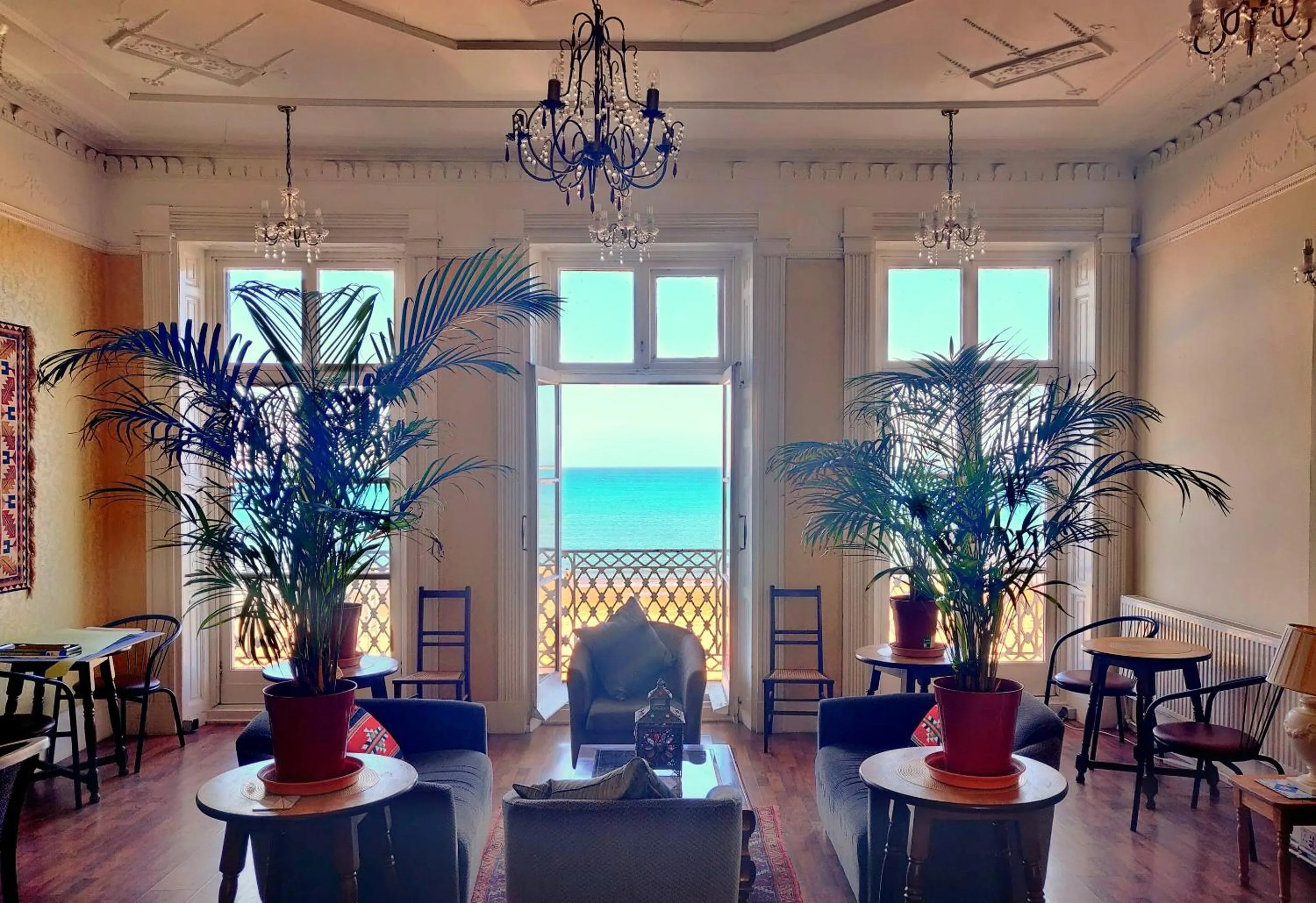 Living room in The Lawrence of Arabia Hotel