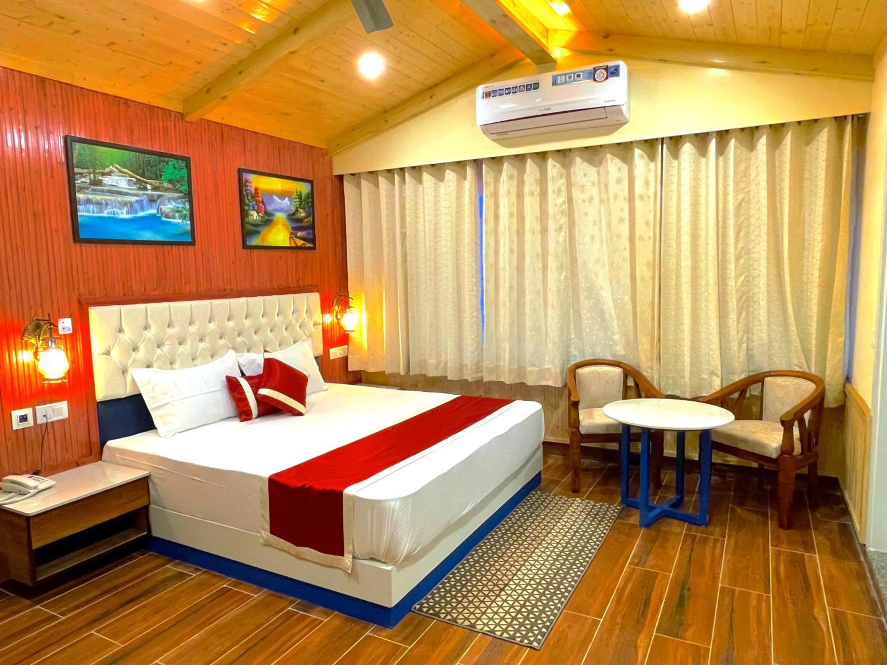 Living room, Bed in Hotel Wood Stock Luxury - A Boutique Property - Penthouse - Open Air Restaurant & Terrace