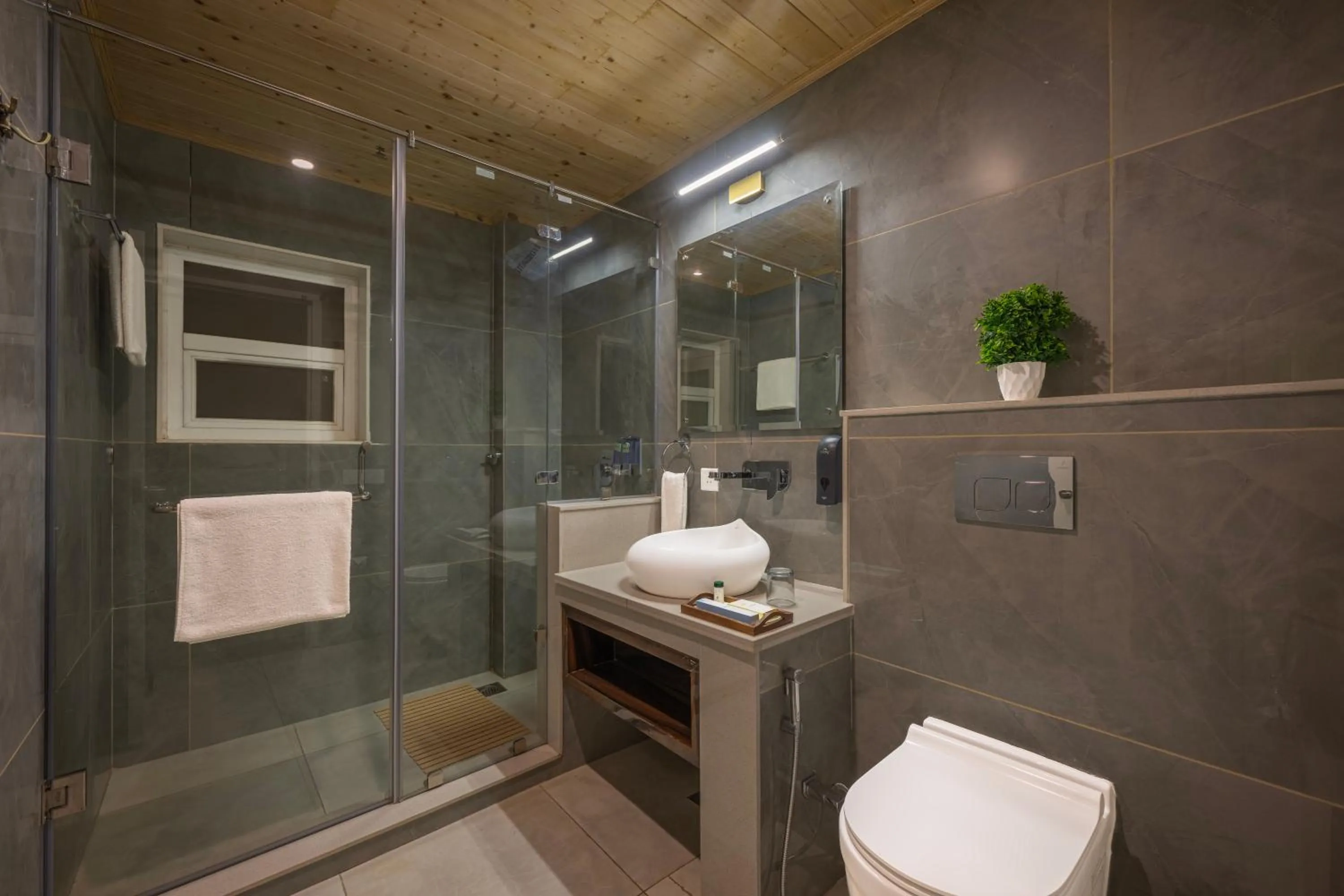Shower in Hotel Wood Stock Luxury - A Boutique Property - Penthouse - Open Air Restaurant & Terrace