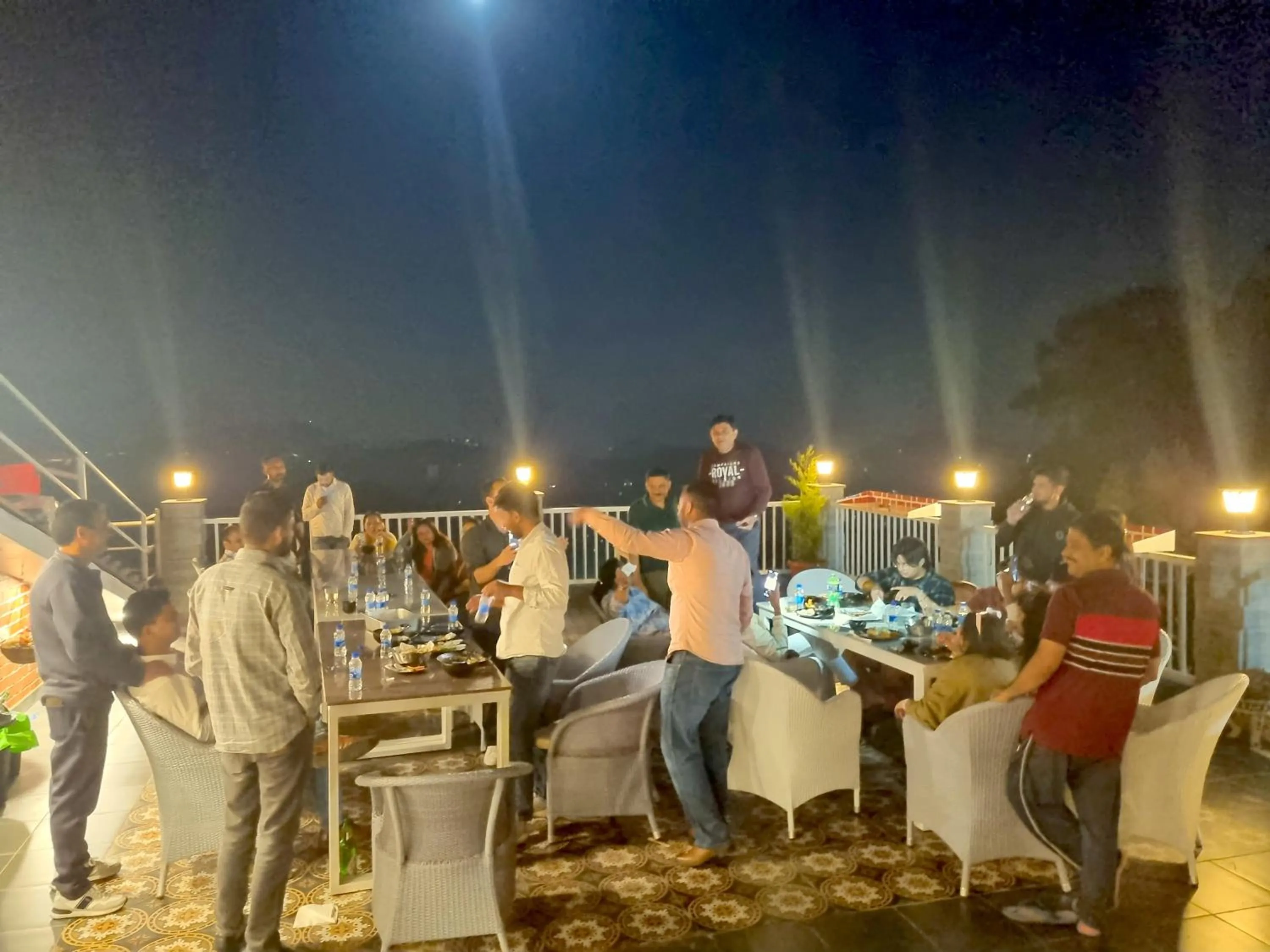 Restaurant/places to eat in Hotel Wood Stock Luxury - A Boutique Property - Penthouse - Open Air Restaurant & Terrace