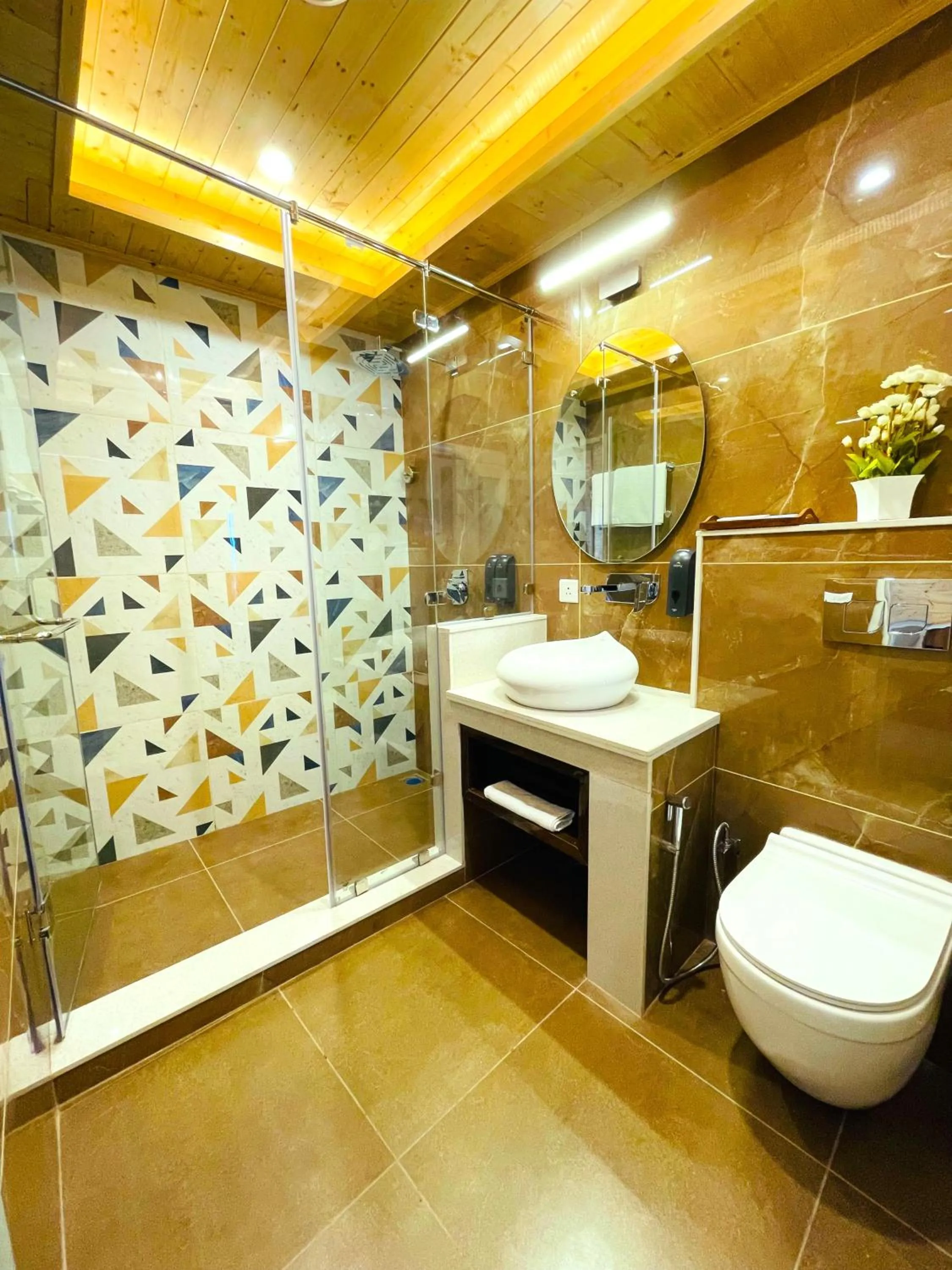 Shower in Hotel Wood Stock Luxury - A Boutique Property - Penthouse - Open Air Restaurant & Terrace