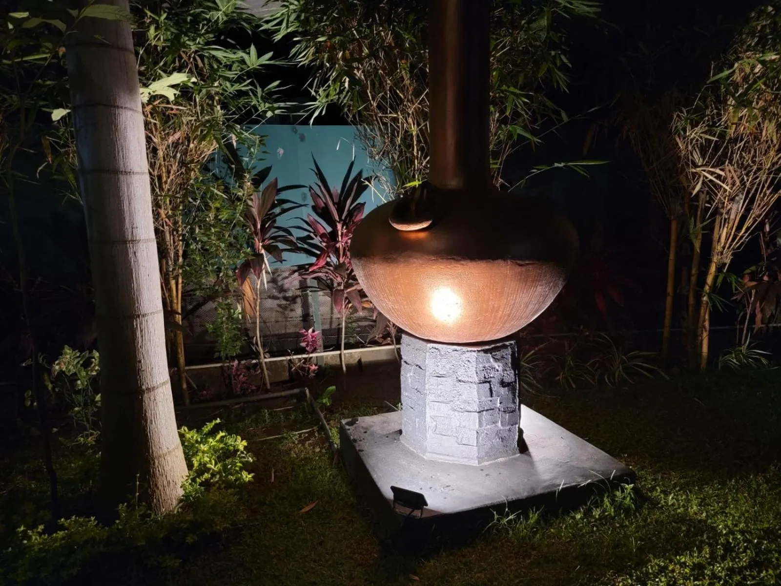 Night in Edwin's Airport Garden