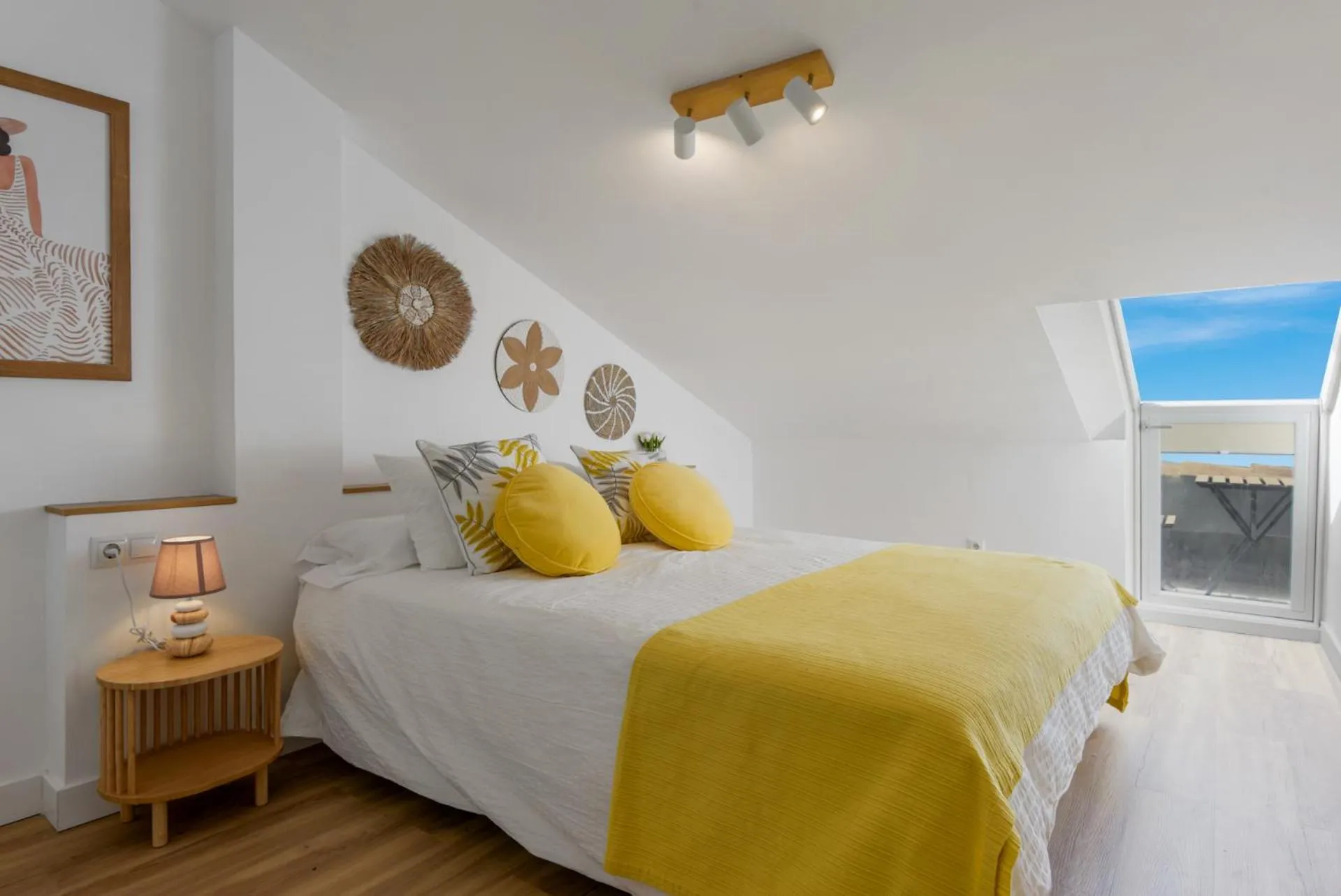 Bedroom, Bed in Dúplex Mar y Montaña