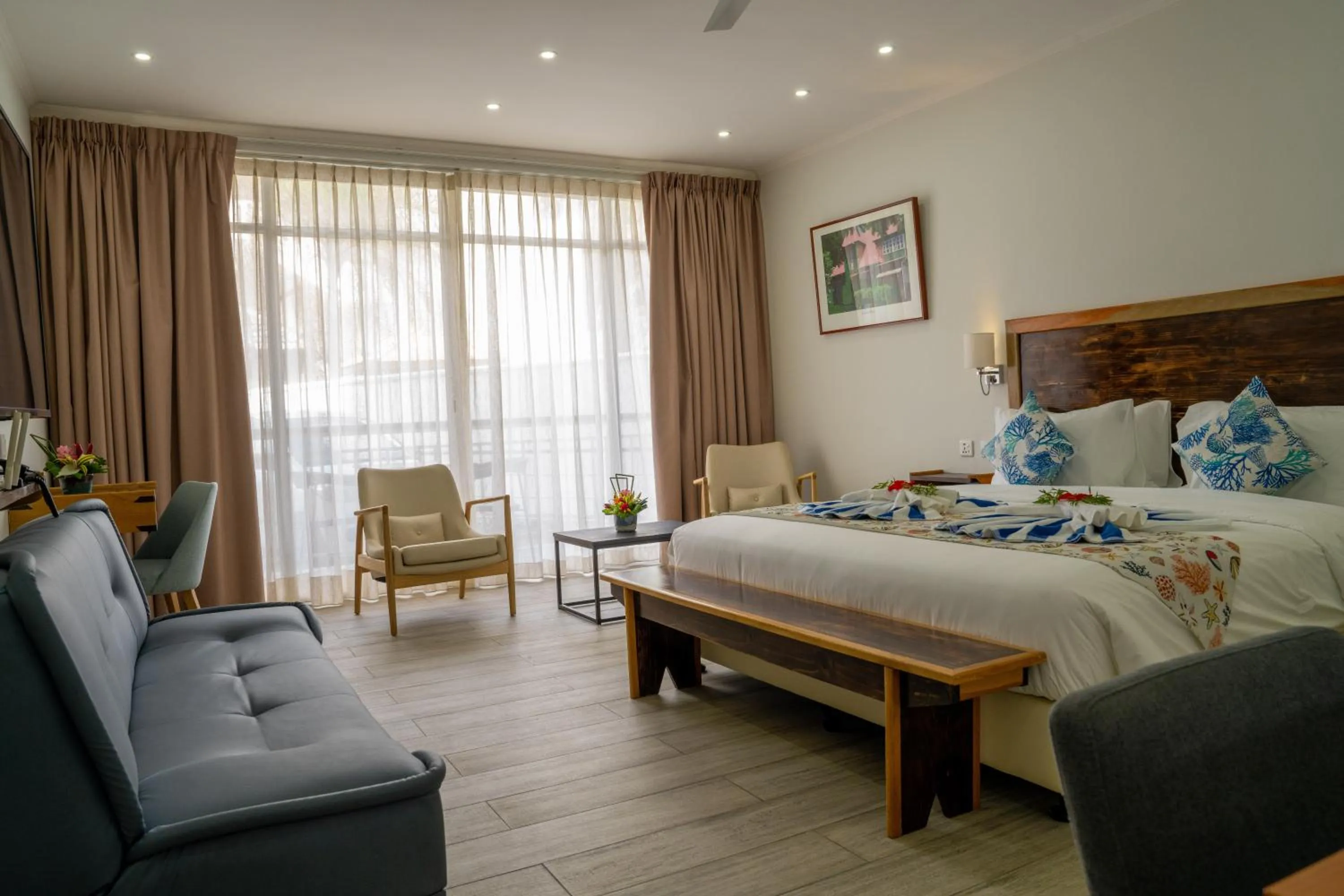 Bed in Voilà Beau Vallon