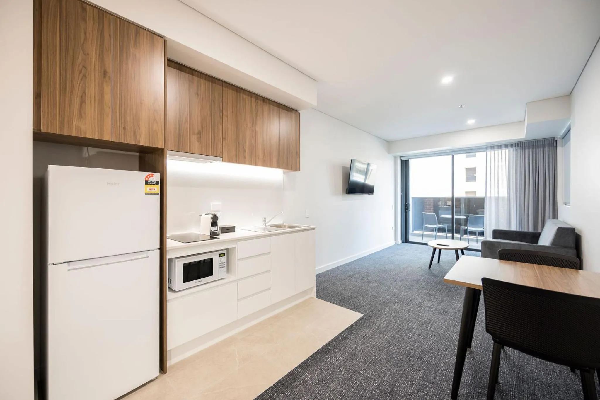 Living room in Durham Serviced Apartments