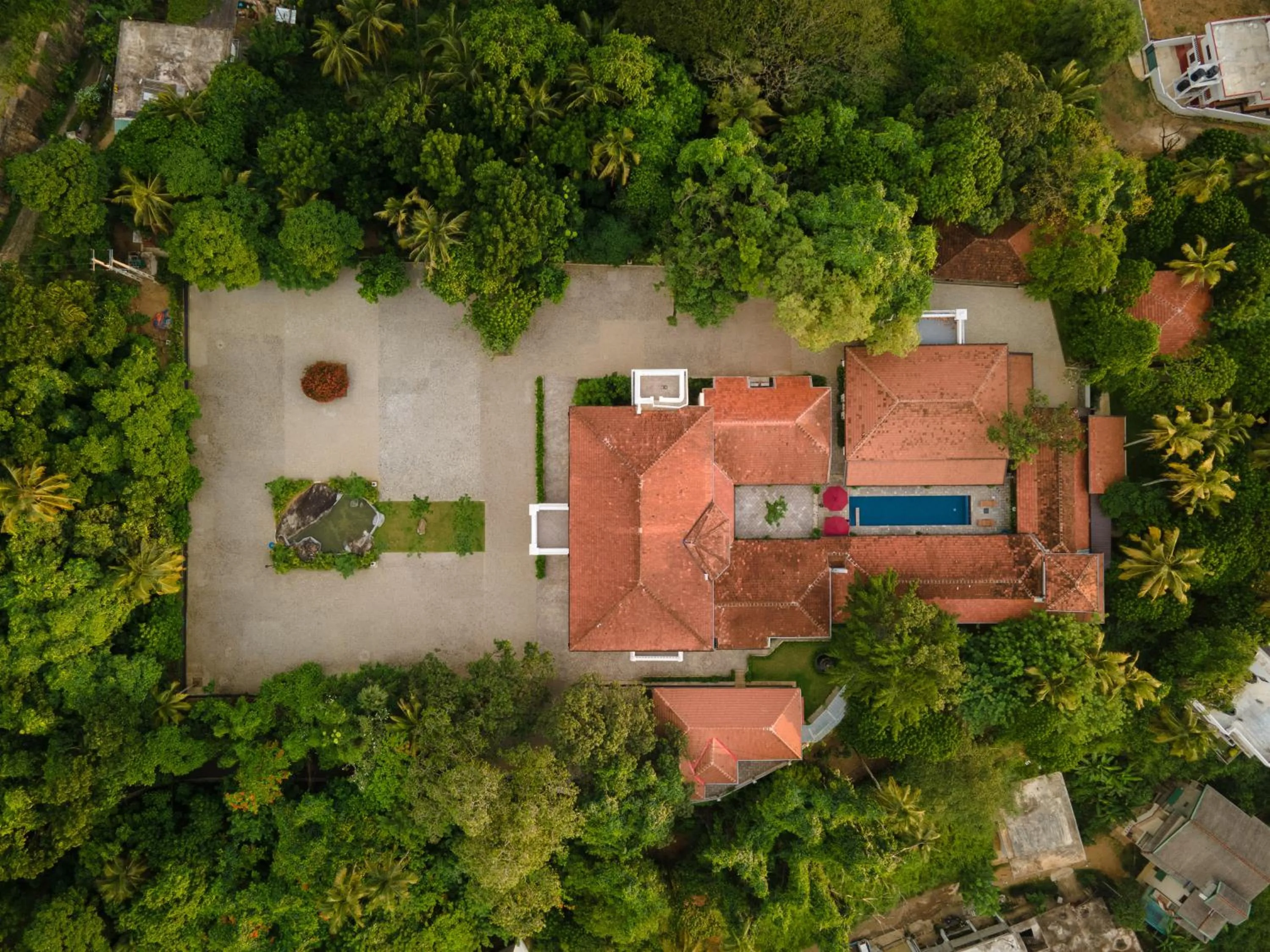 Bird's eye view in The Grand Walawwa