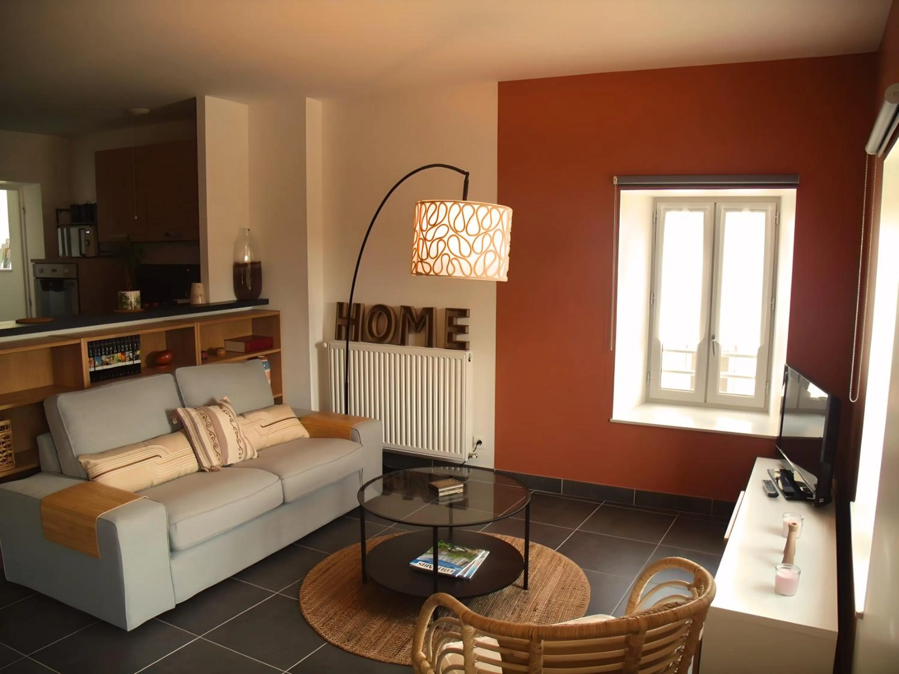 Living room in Grand T2 Neuf de Standing Centre Ville Jonzac