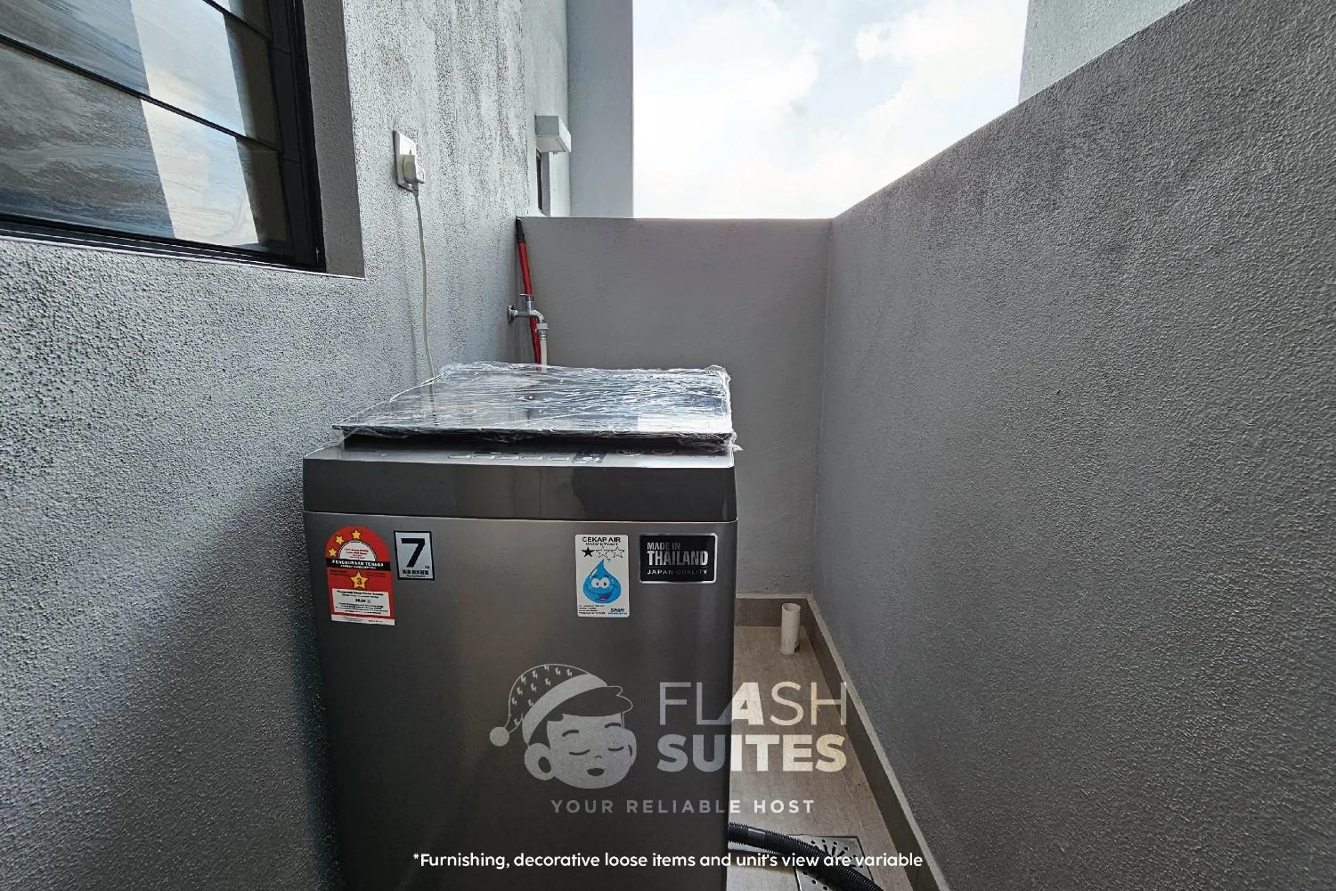 washing machine in Trion Premium Suites @ KL