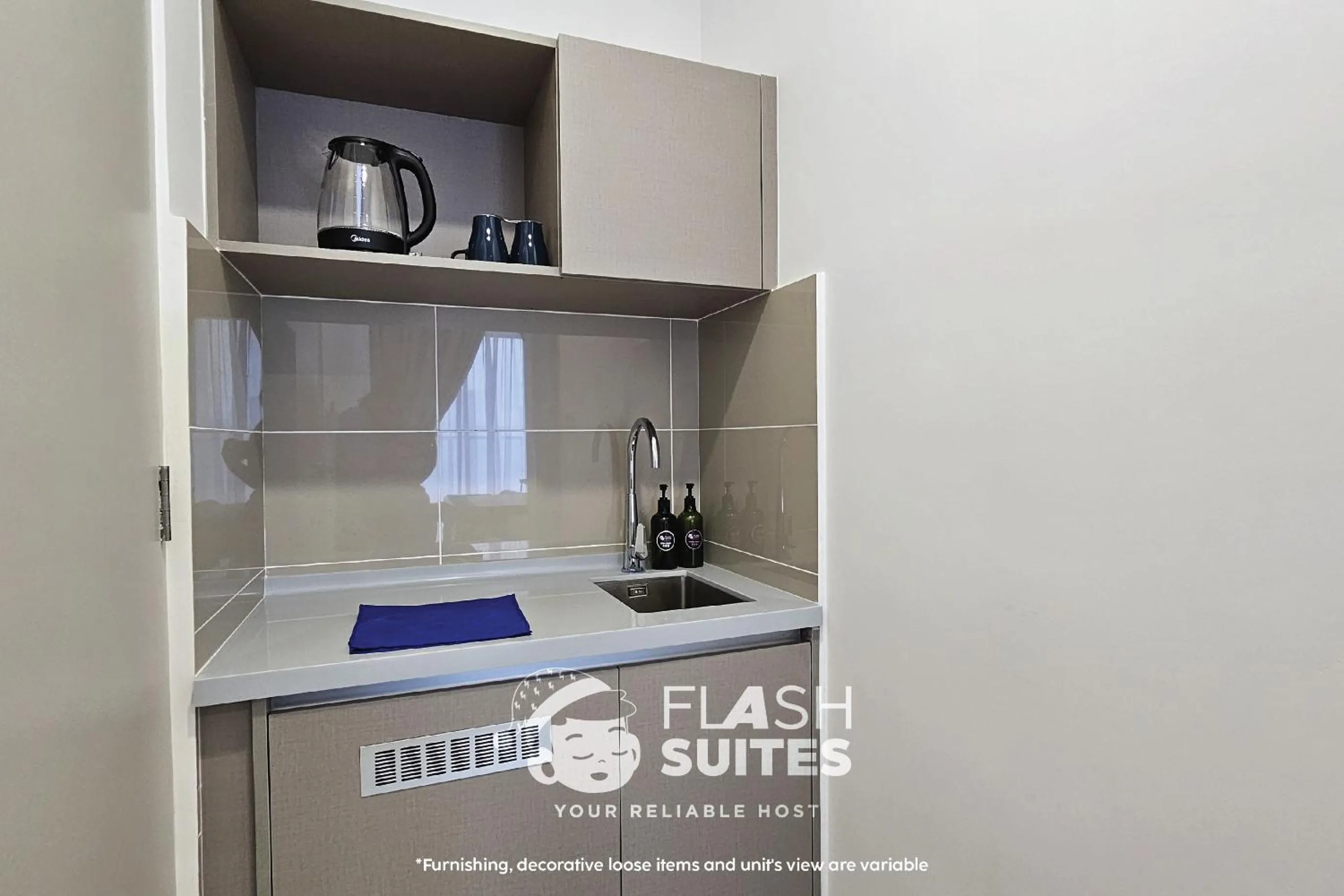 Text overlay in Trion Premium Suites @ KL