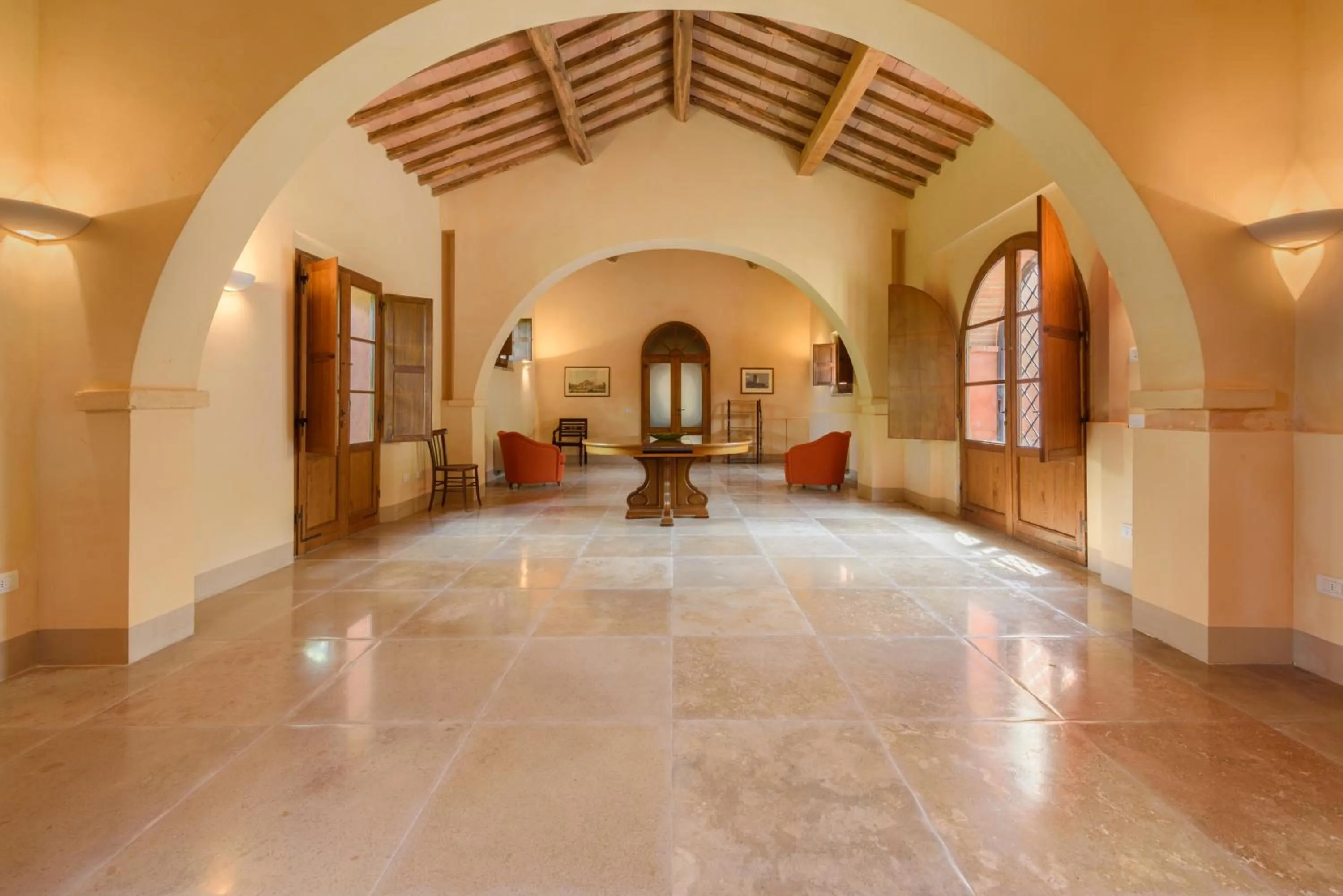 Lobby or reception in Villa Boschetto by Mmega