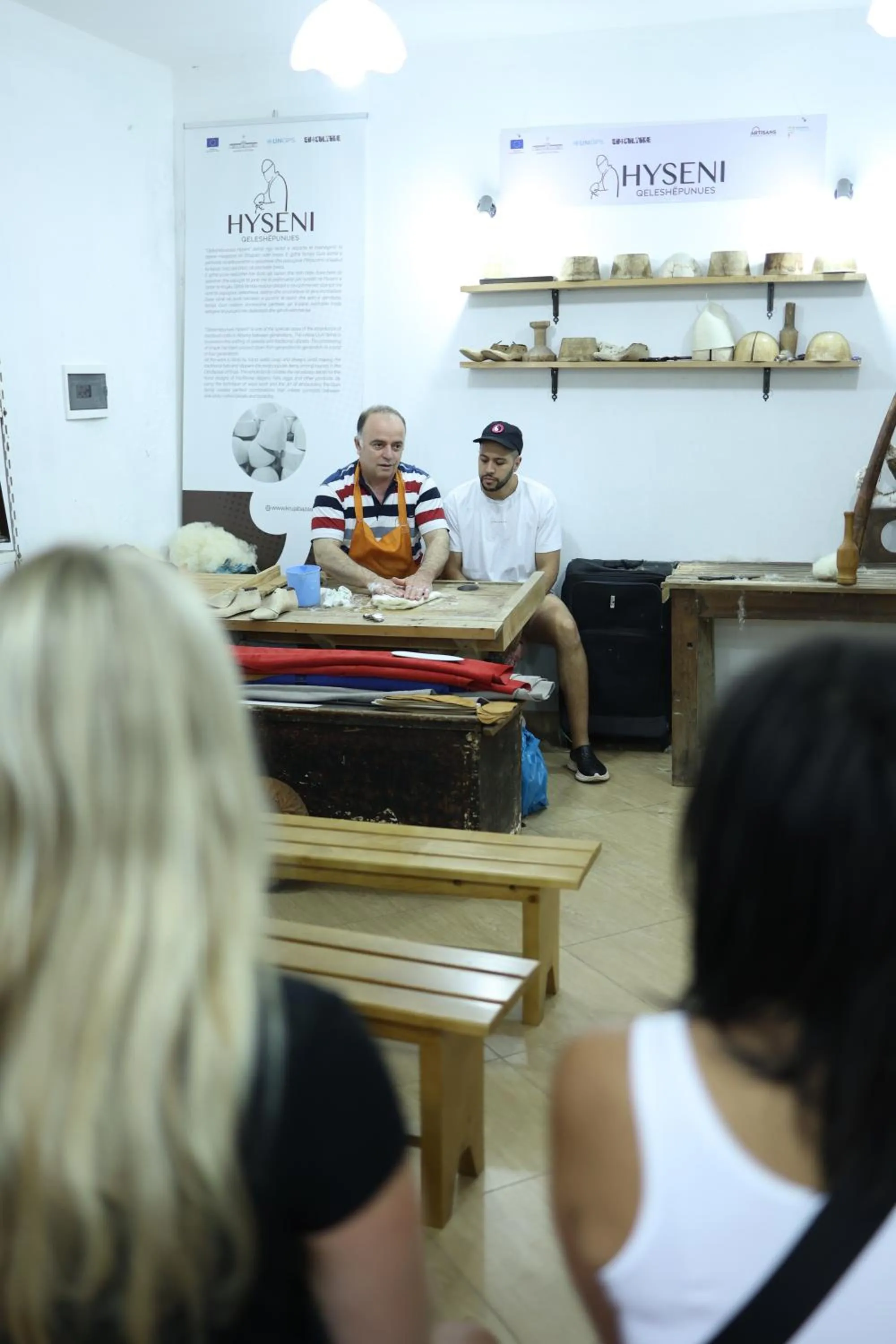 group of guests in Kruja Albergo Diffuso , Inside Kruja Castle