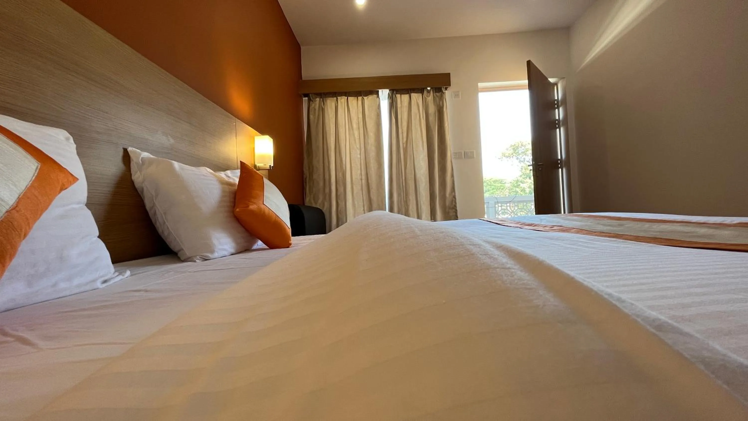 Bed in Hotel The Bundela - Khajuraho, Madhya Pradesh