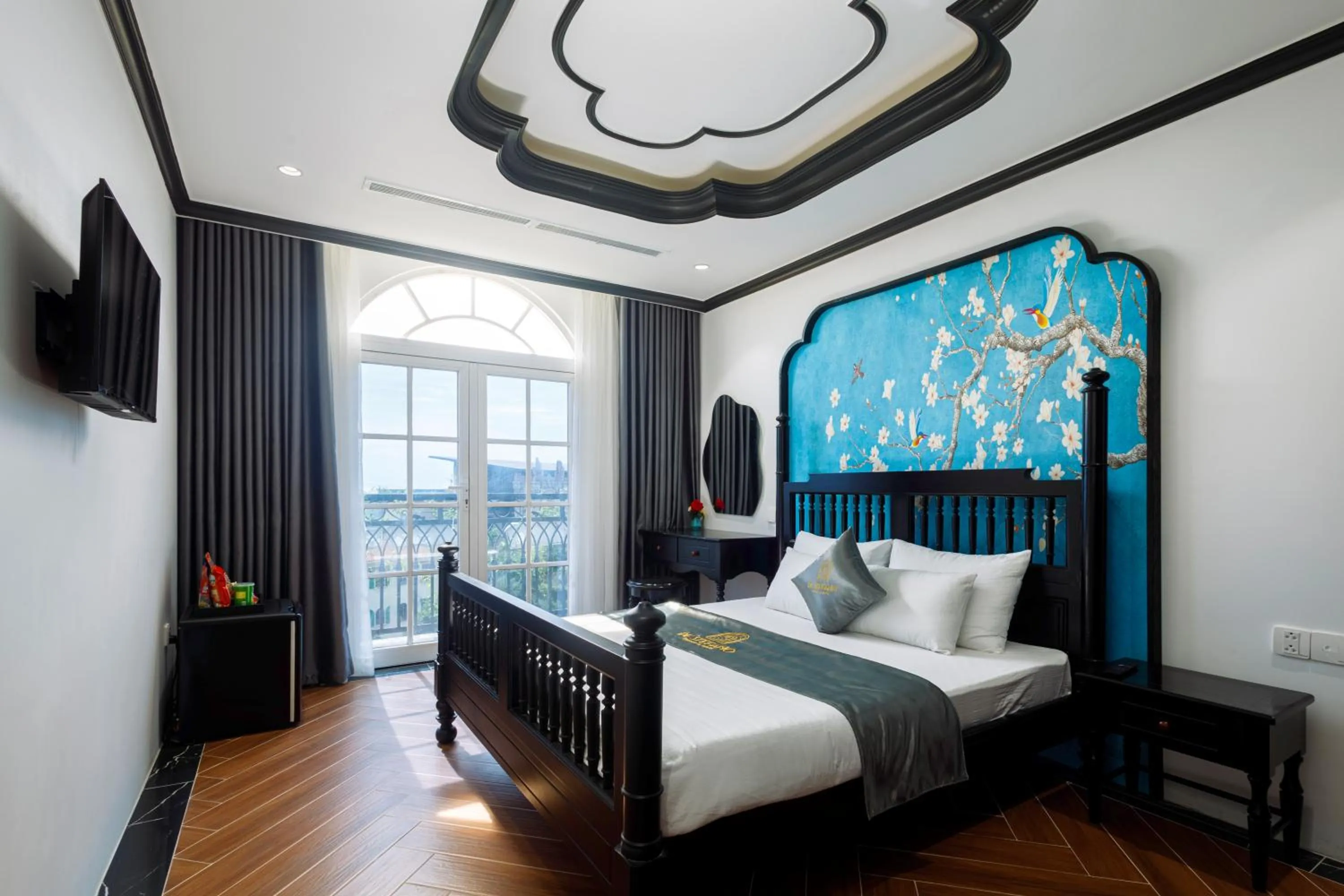 Bed in De Stefano Coffee and Hotel