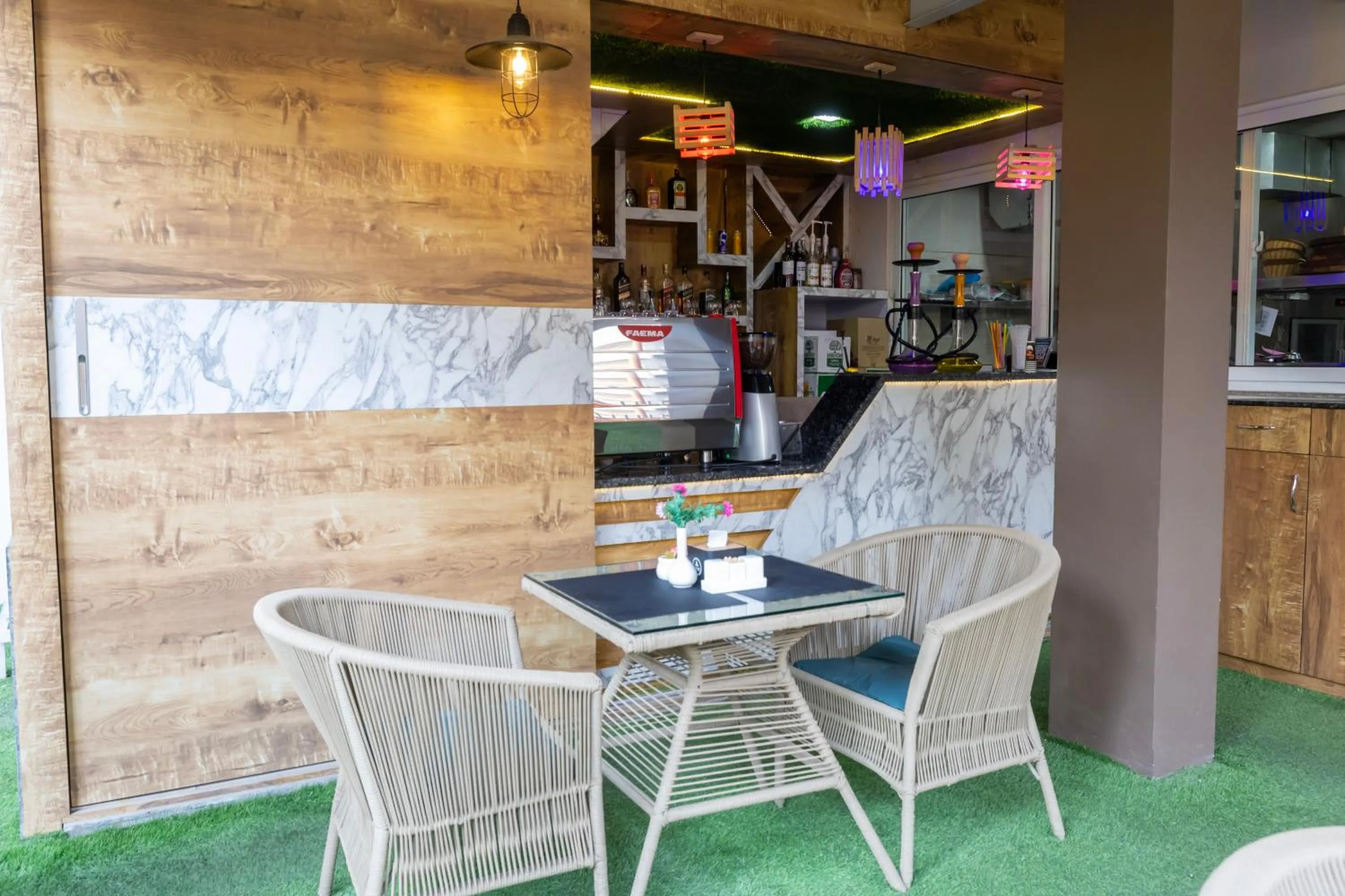 Dining area in Divine Kathmandu Hotel