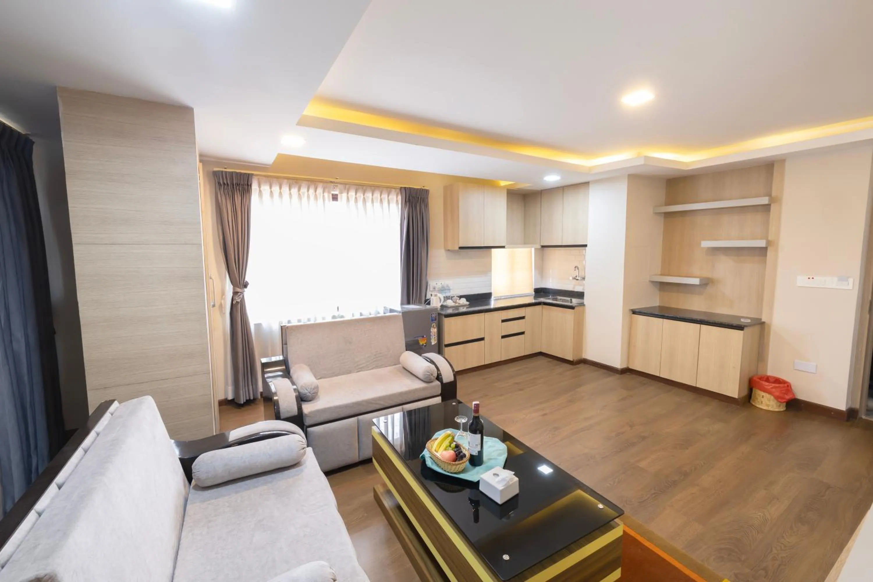 Living room in Divine Kathmandu Hotel