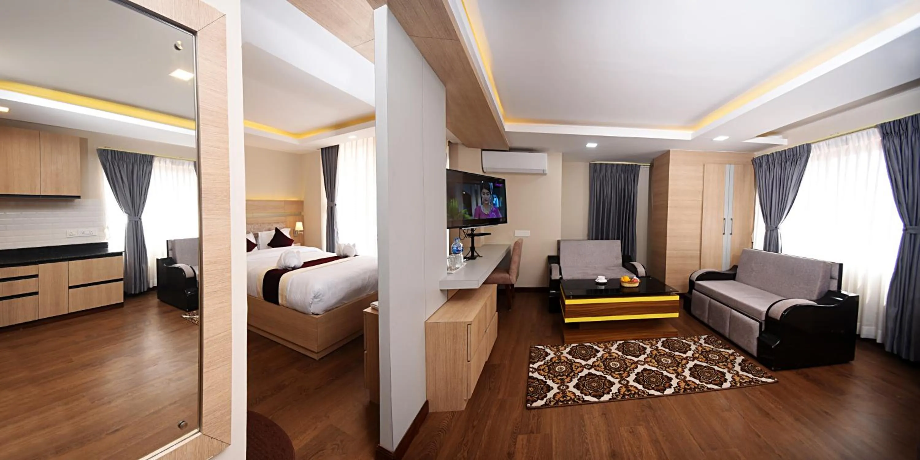 Photo of the whole room, Bed in Divine Kathmandu Hotel