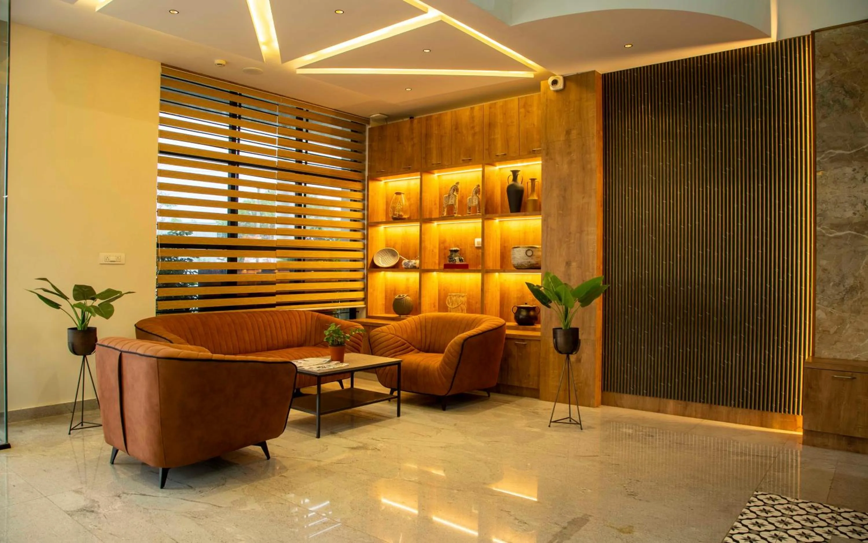 Living room in The Fortune Hotel By Swathi Group