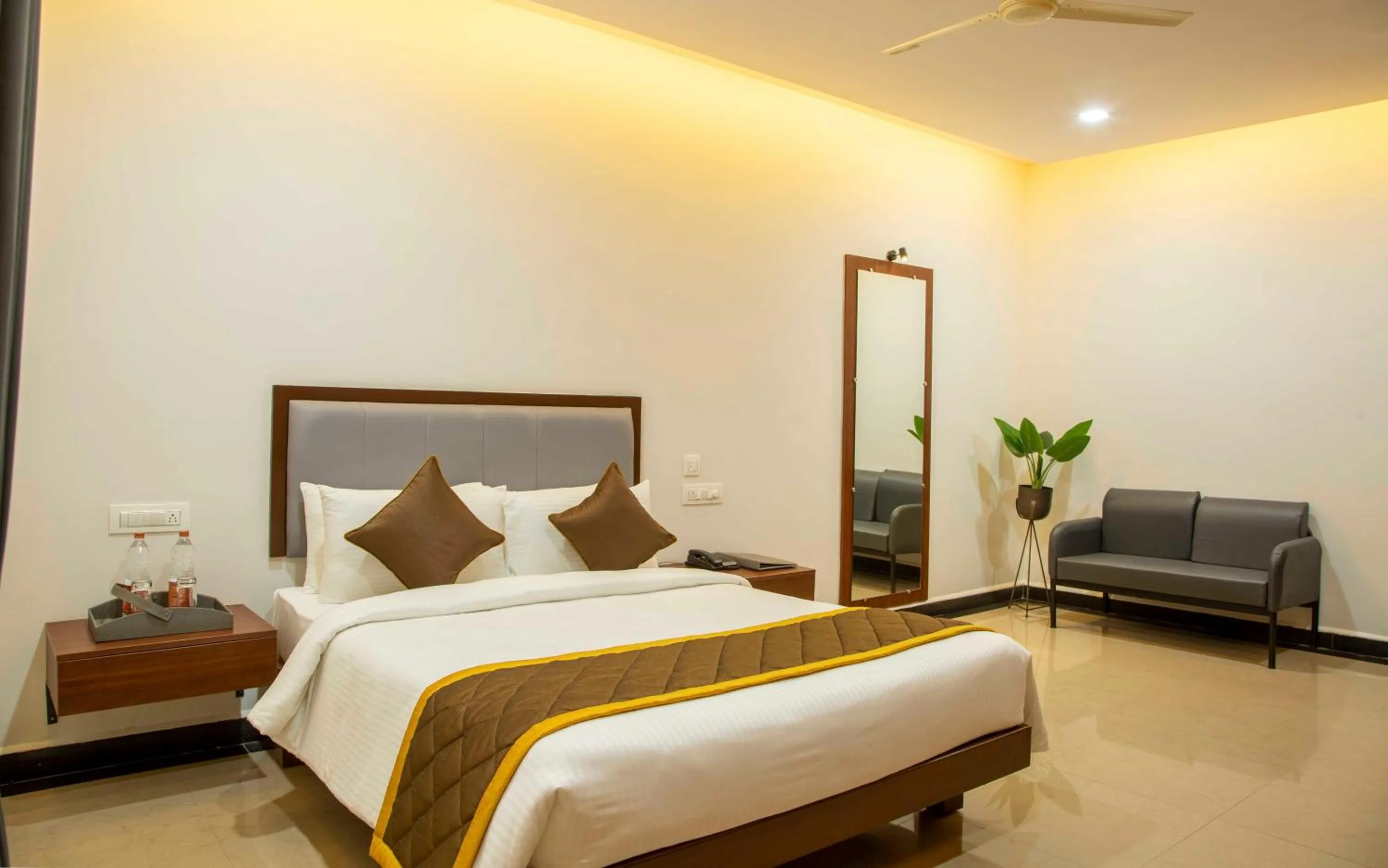 Bed in The Fortune Hotel By Swathi Group