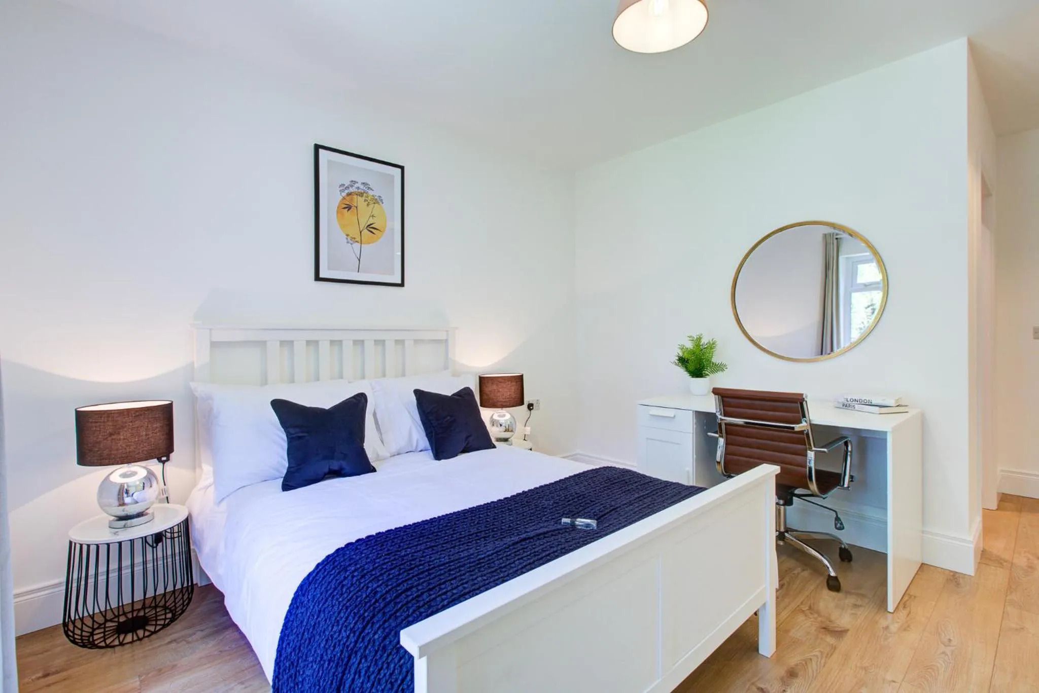 Bedroom, Bed in Hybrid Resi - London, New Malden near Richmond - Wimbledon