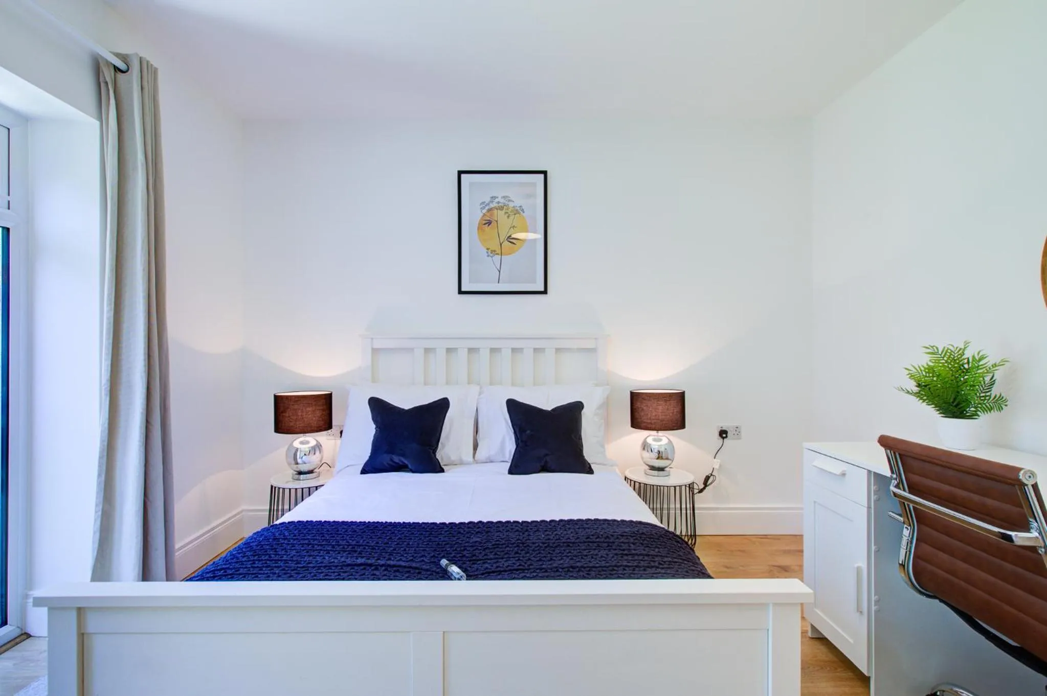 Bedroom, Bed in Hybrid Resi - London, New Malden near Richmond - Wimbledon