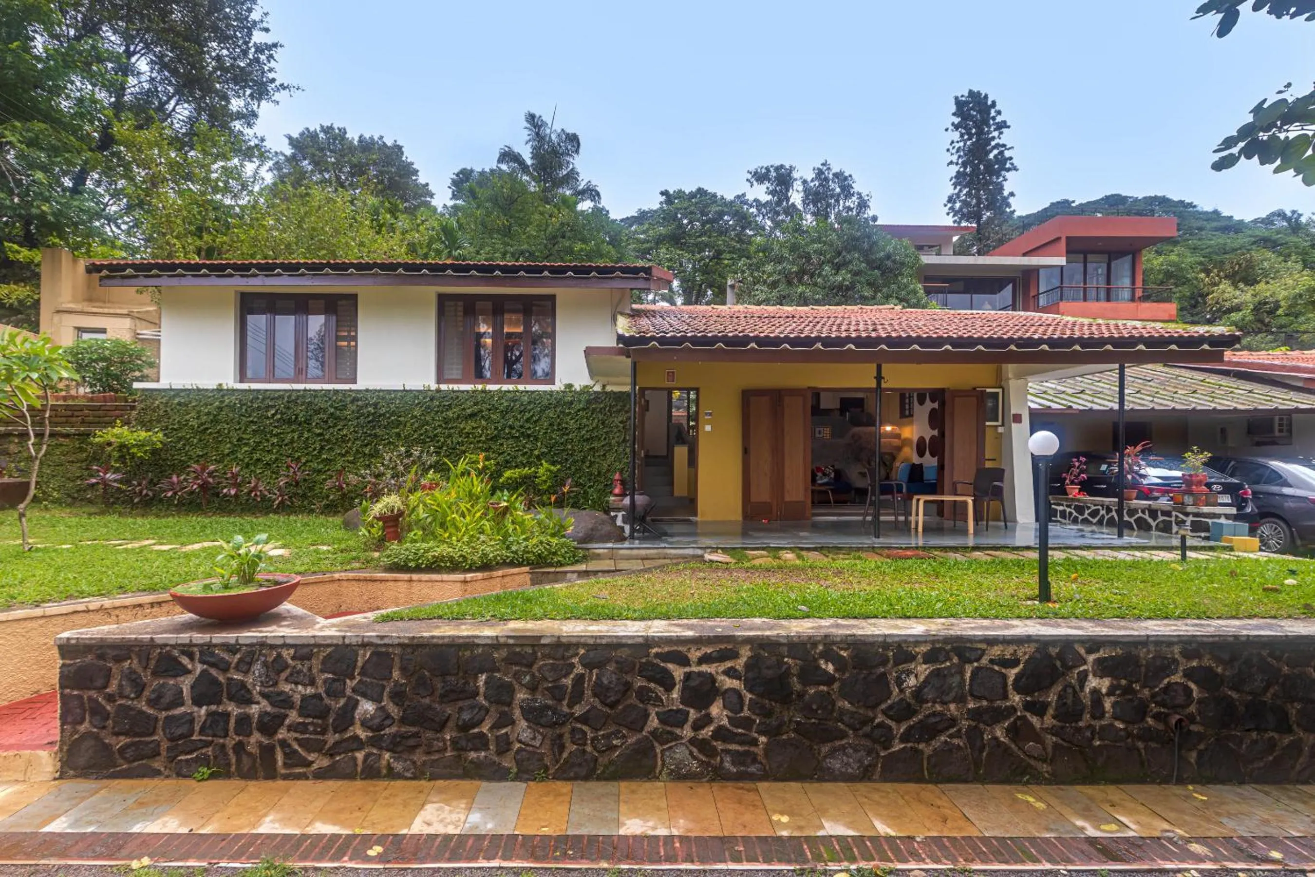 SaffronStays Artica - Rustic twin cottages with verandahs & gardens offering a rural Lonavala experience