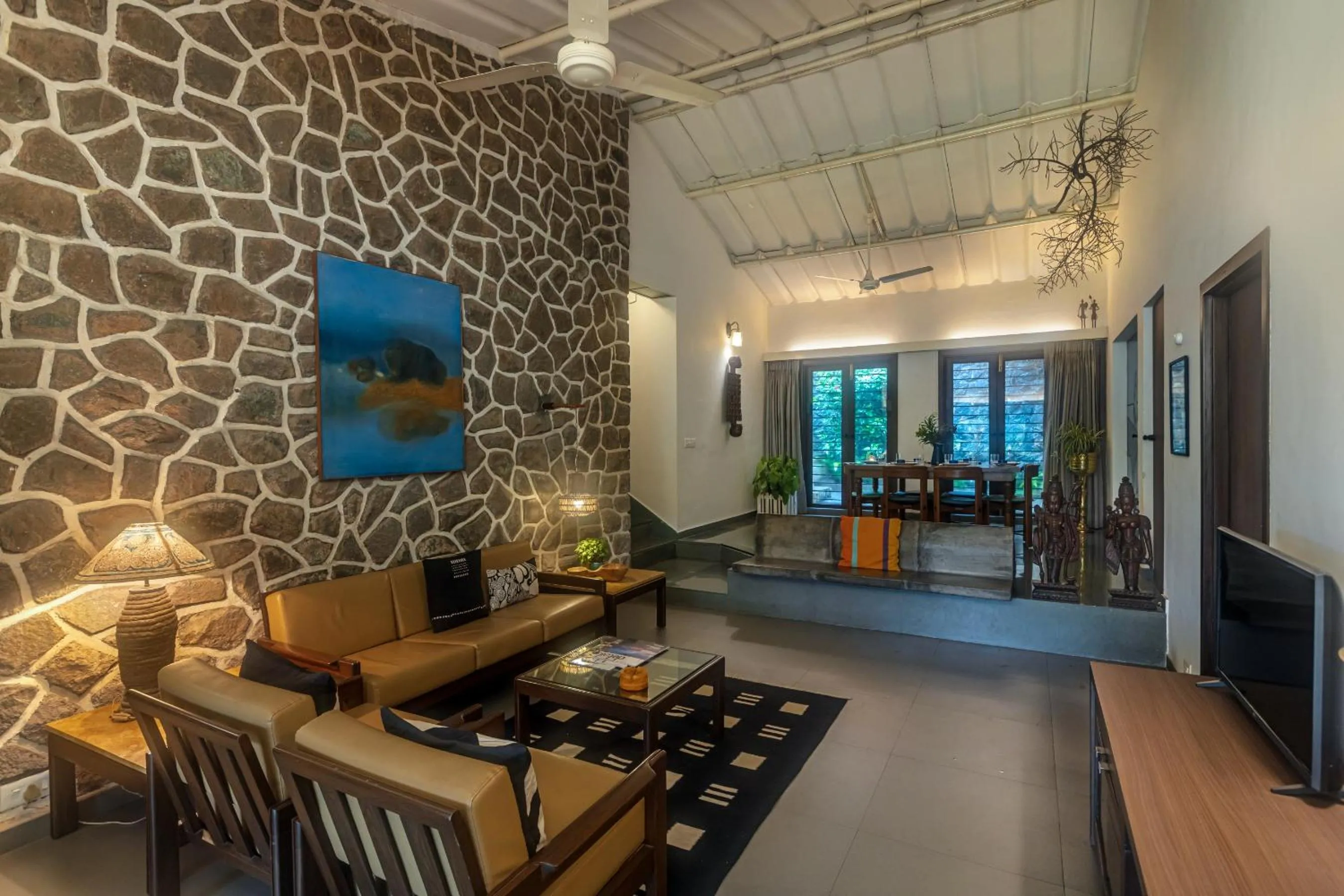 SaffronStays Artica - Rustic twin cottages with verandahs & gardens offering a rural Lonavala experience