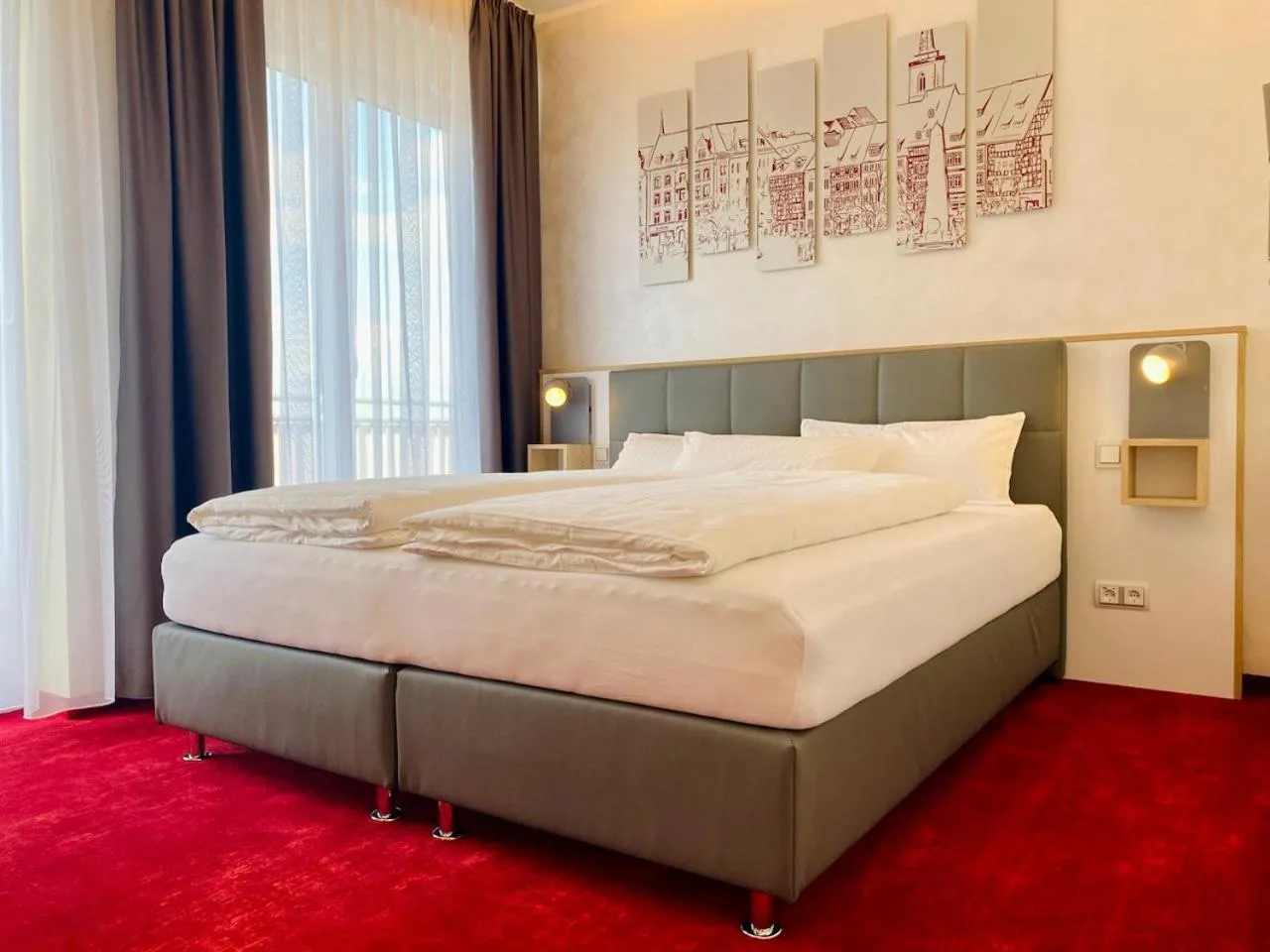 Bed in Hotel am Waldkasino