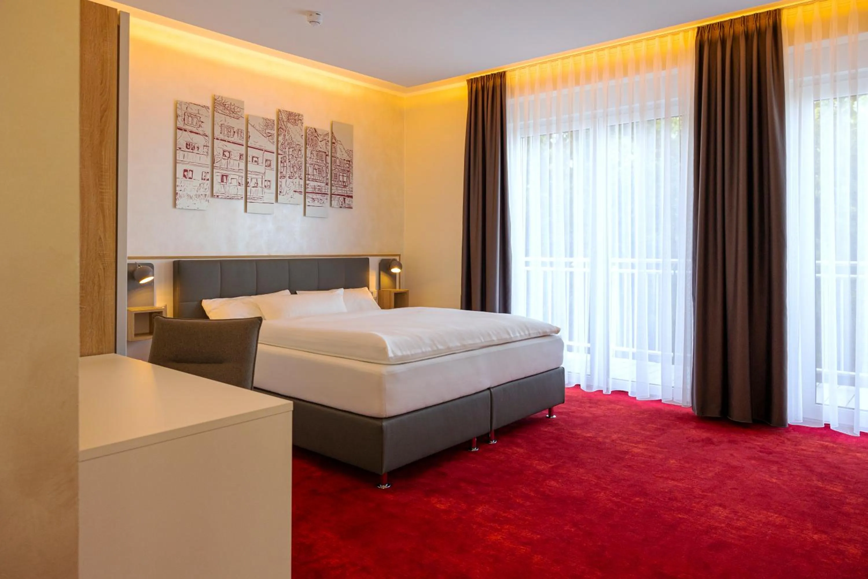 Bed in Hotel am Waldkasino