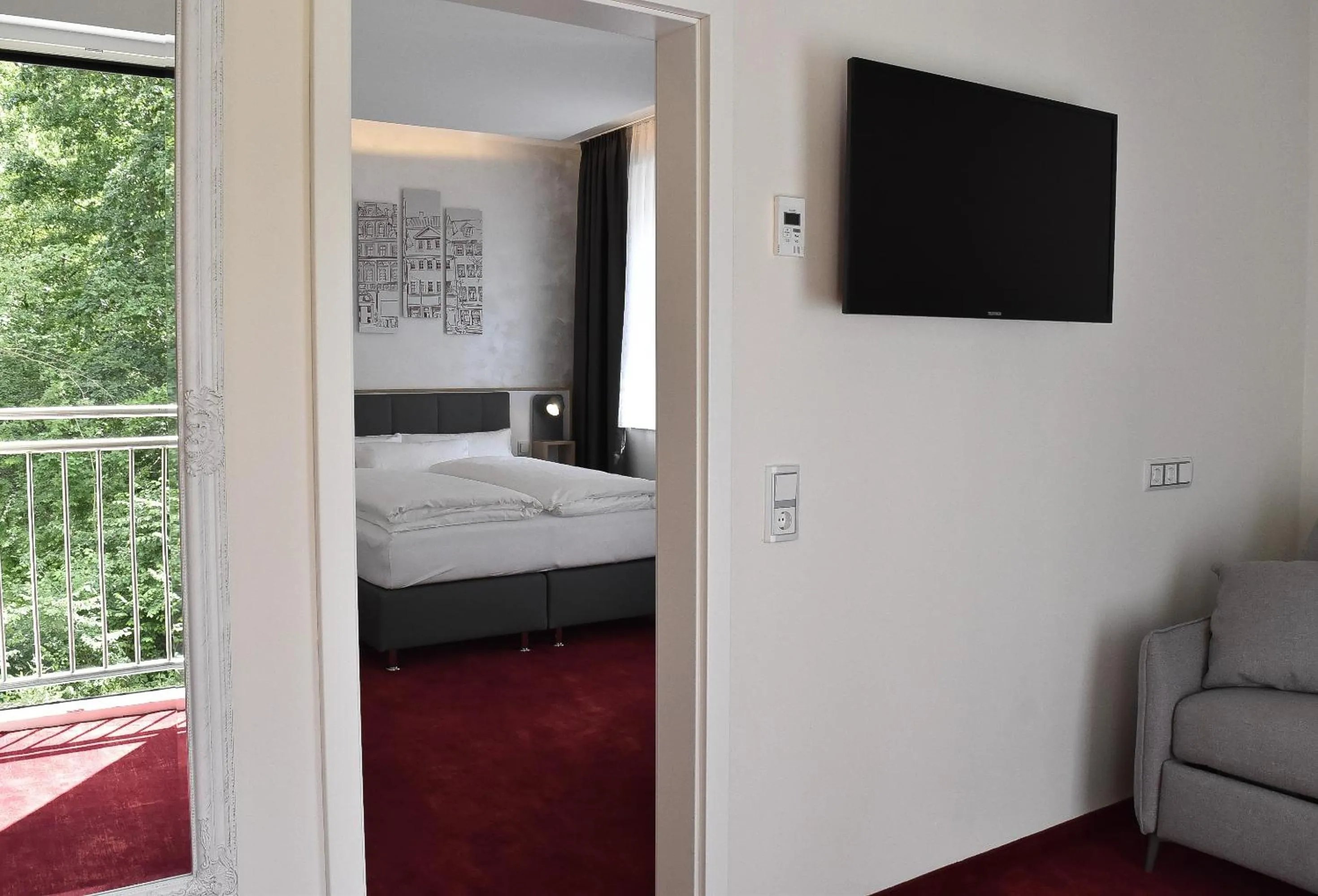 Bed in Hotel am Waldkasino