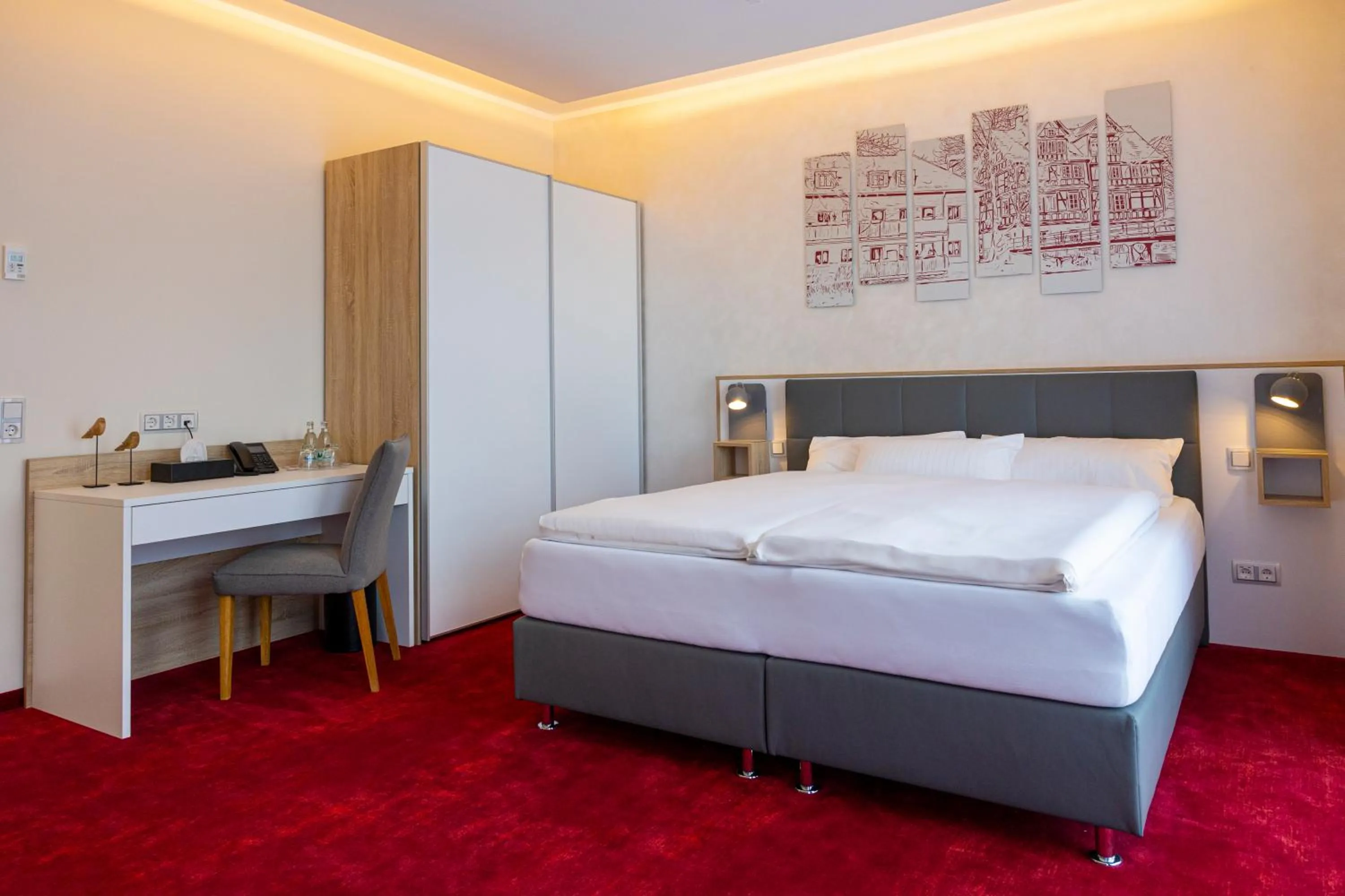 Bed in Hotel am Waldkasino