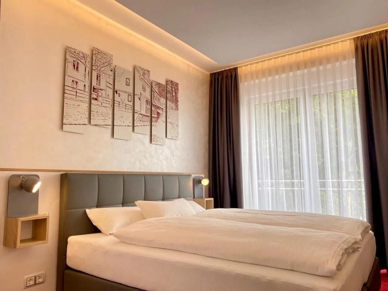 Bed in Hotel am Waldkasino