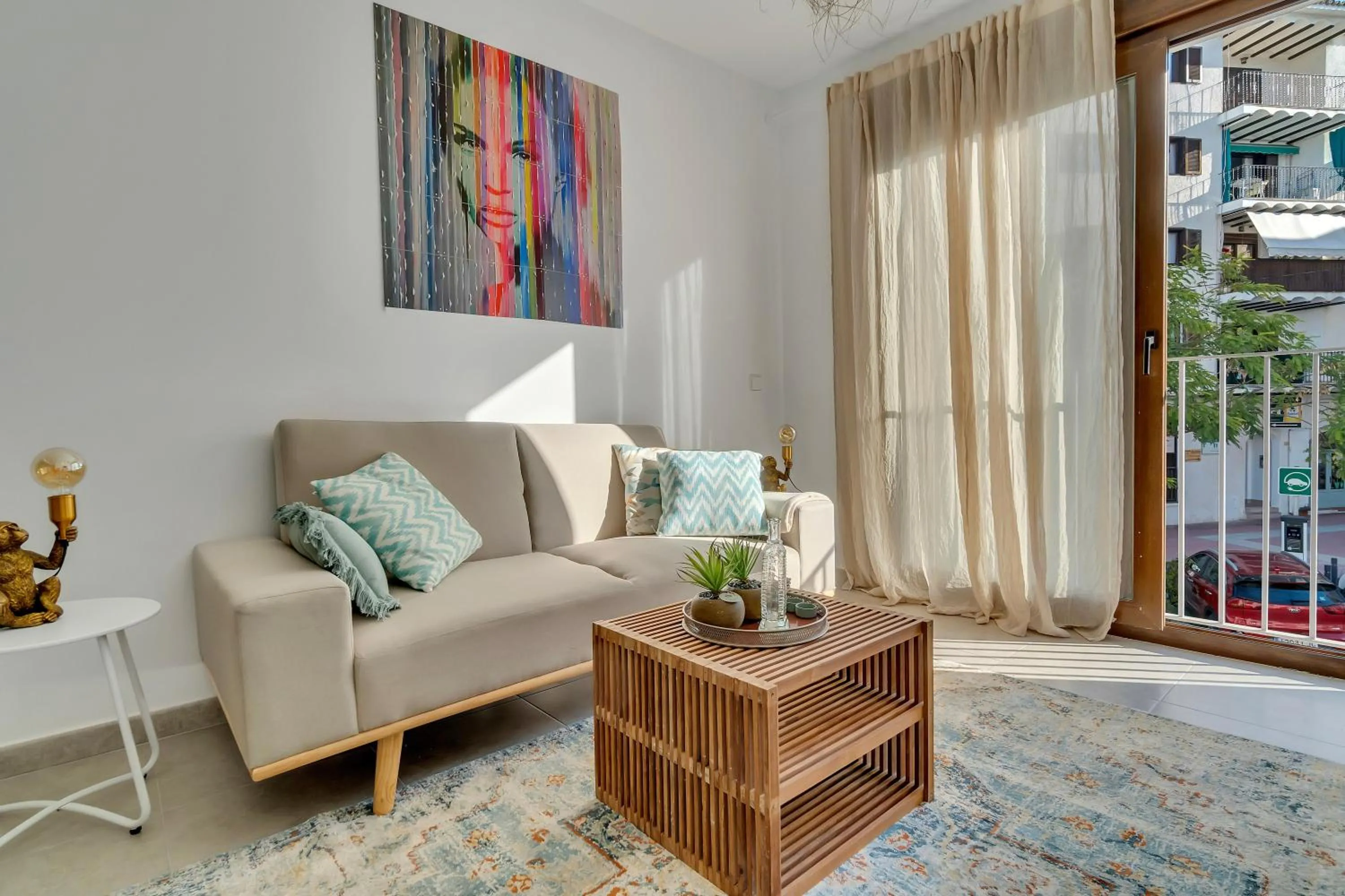 Living room in Las Olas del Mare, 200 meters from the beach