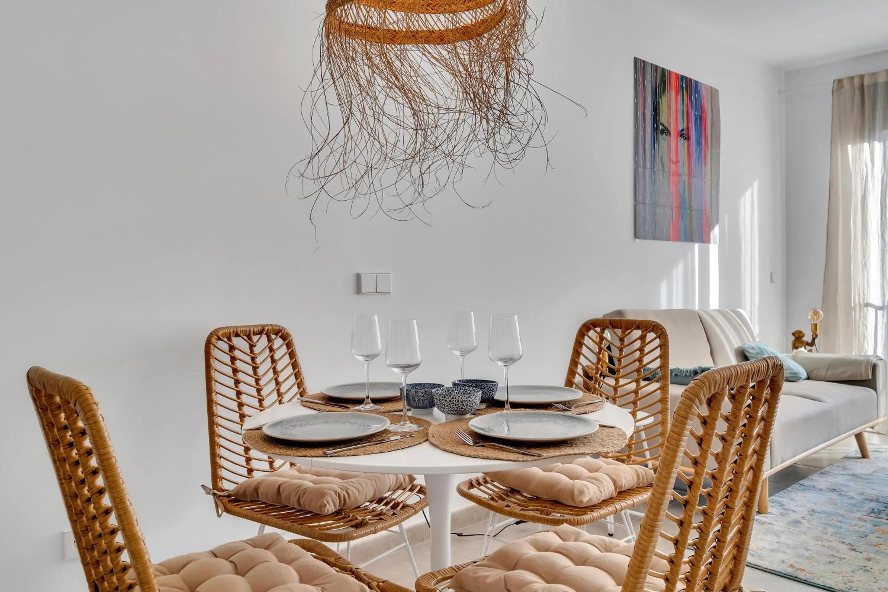 Living room in Las Olas del Mare, 200 meters from the beach