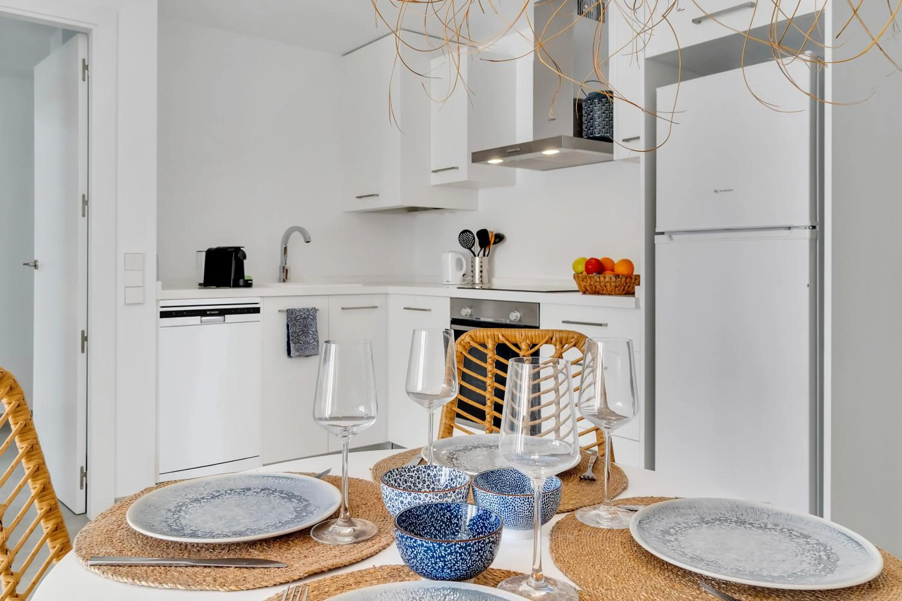 Kitchen or kitchenette in Las Olas del Mare, 200 meters from the beach