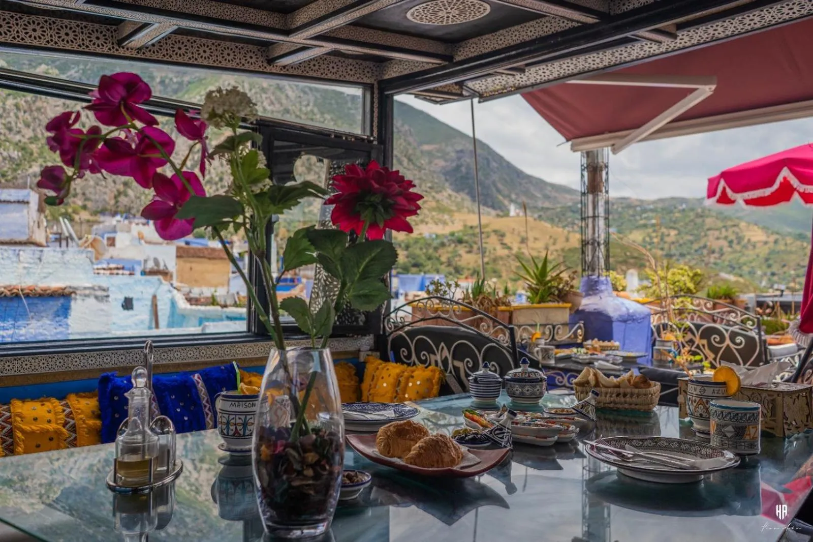 Natural landscape in Riad Azurite